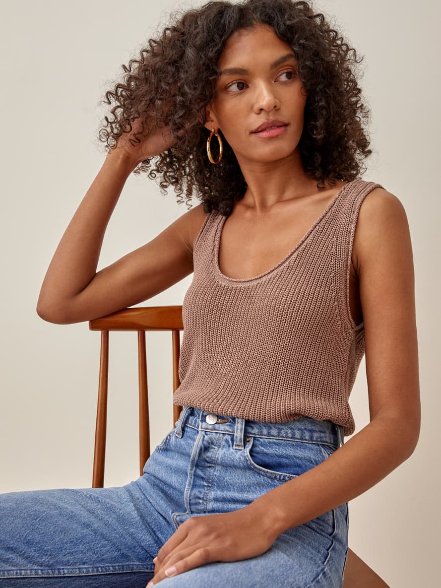 Deep scoop neck sweater clearance