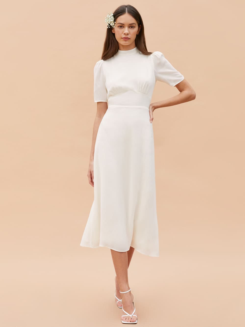 Reformation ivory dress clearance