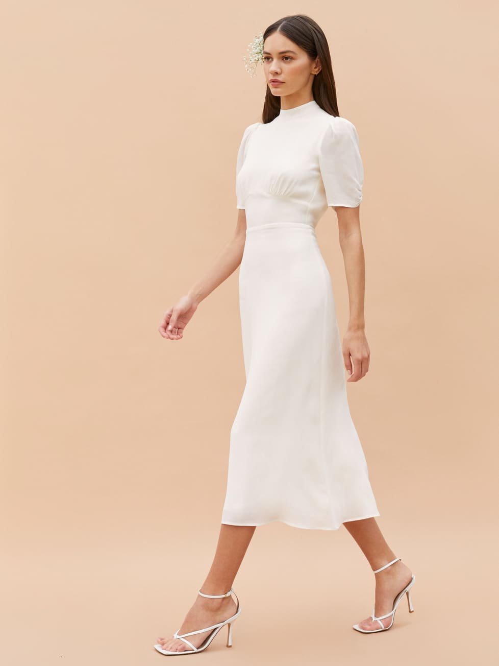 Reformation ivory dress clearance