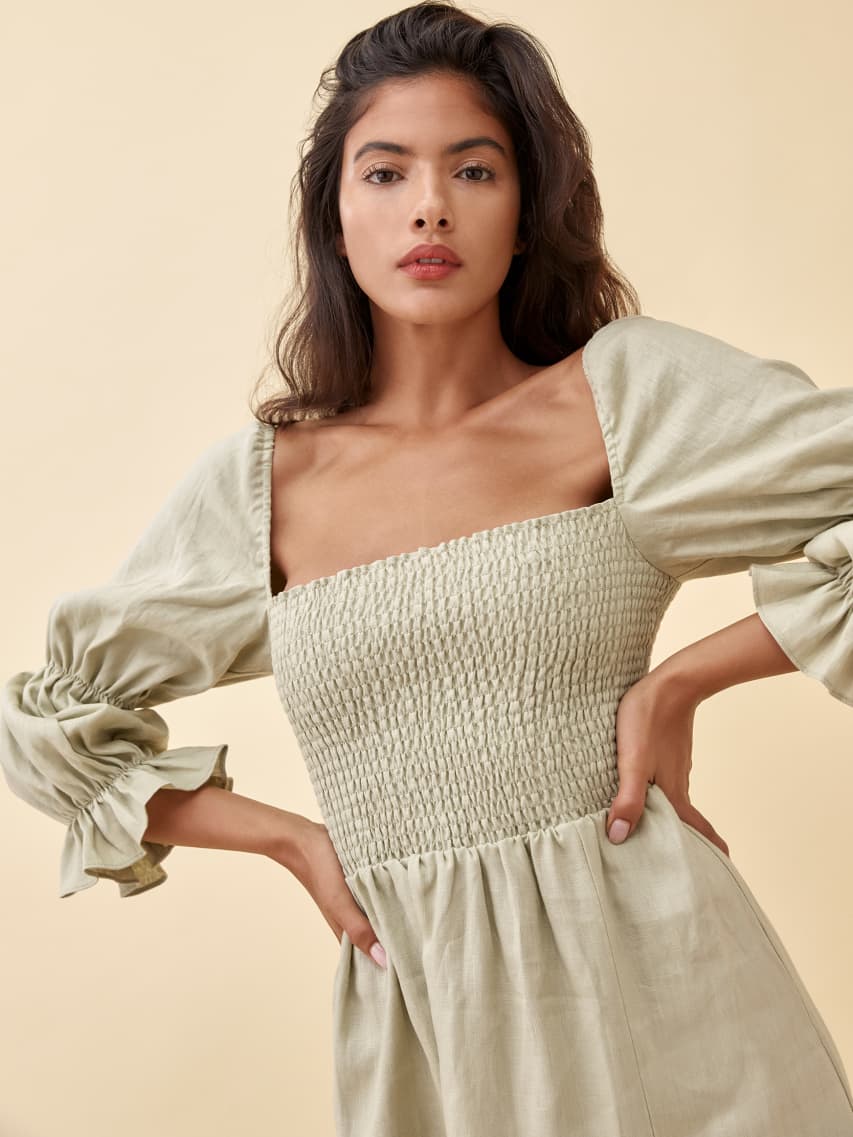 Hyland linen dress clearance