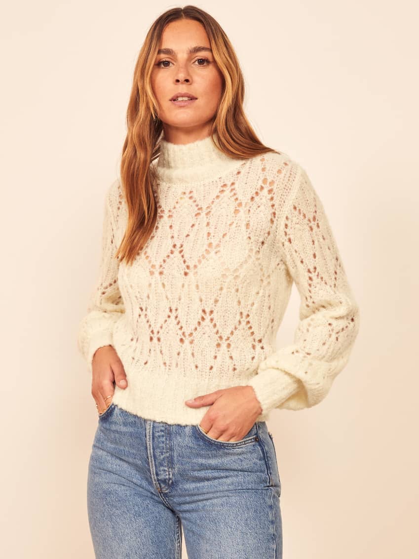 Reformation lexi sweater clearance