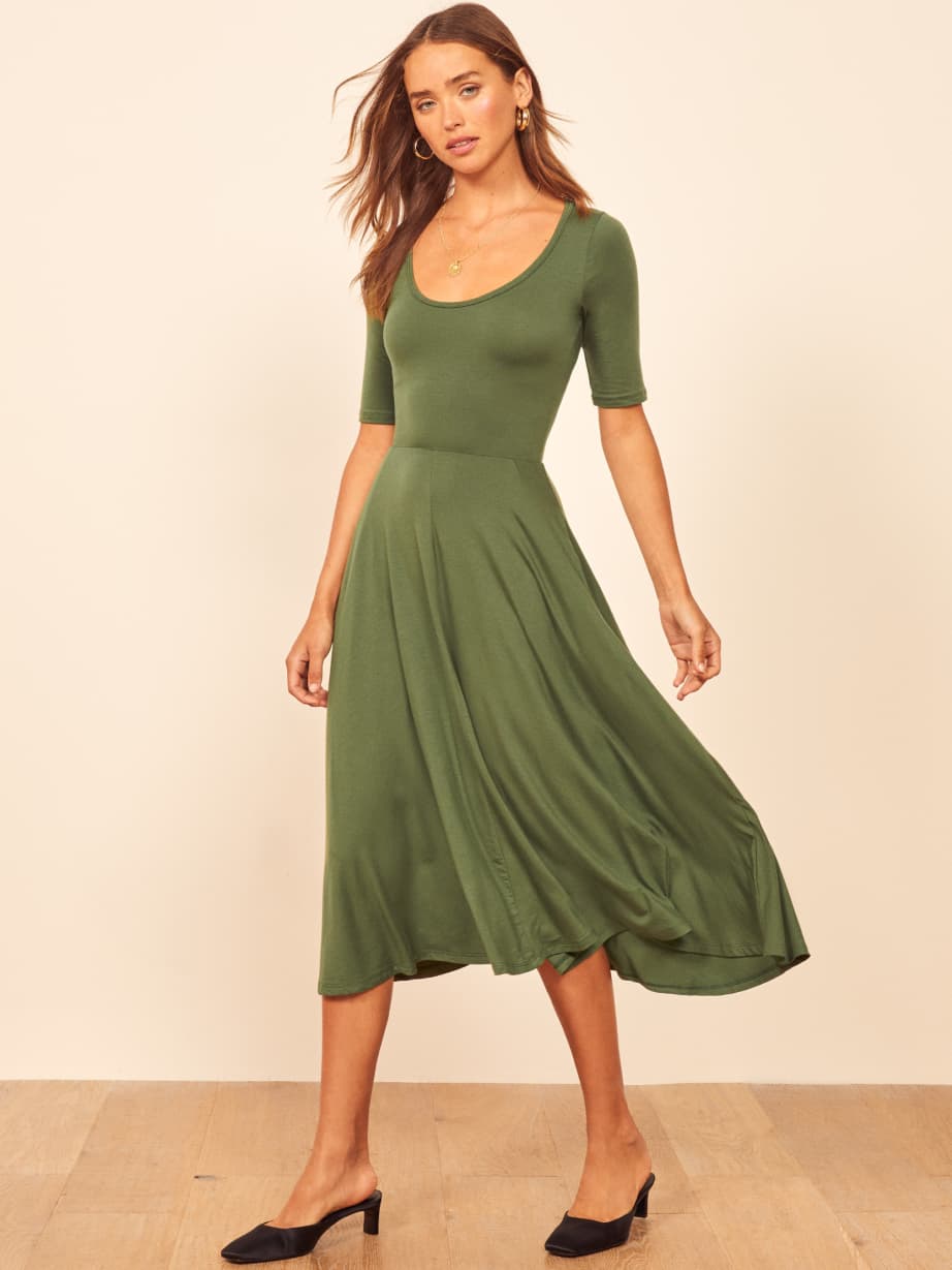 reformation jeans black dress