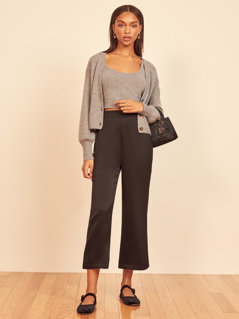 Reformation black pants clearance