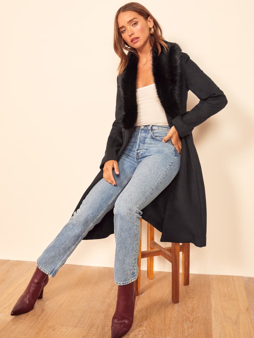 Reformation templeton coat sale