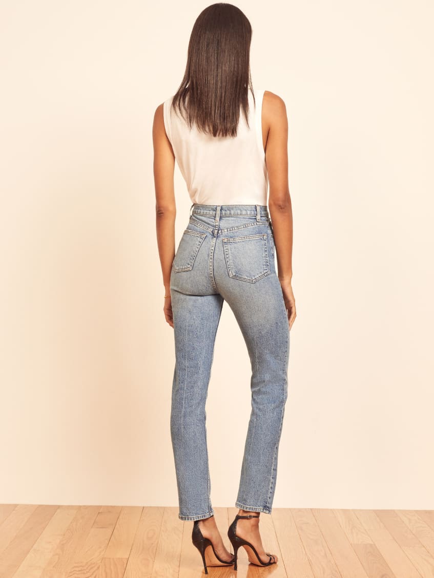 Liza ultra high rise straight jeans Clearance