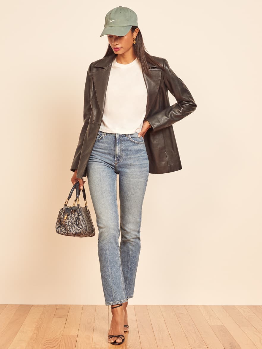 Liza ultra high rise straight jeans Clearance