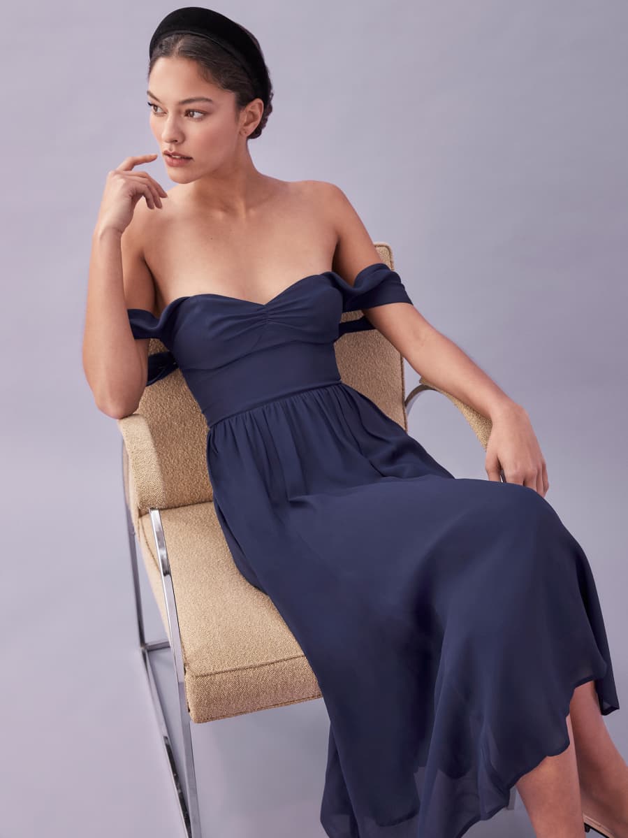 Reformation purple dress clearance