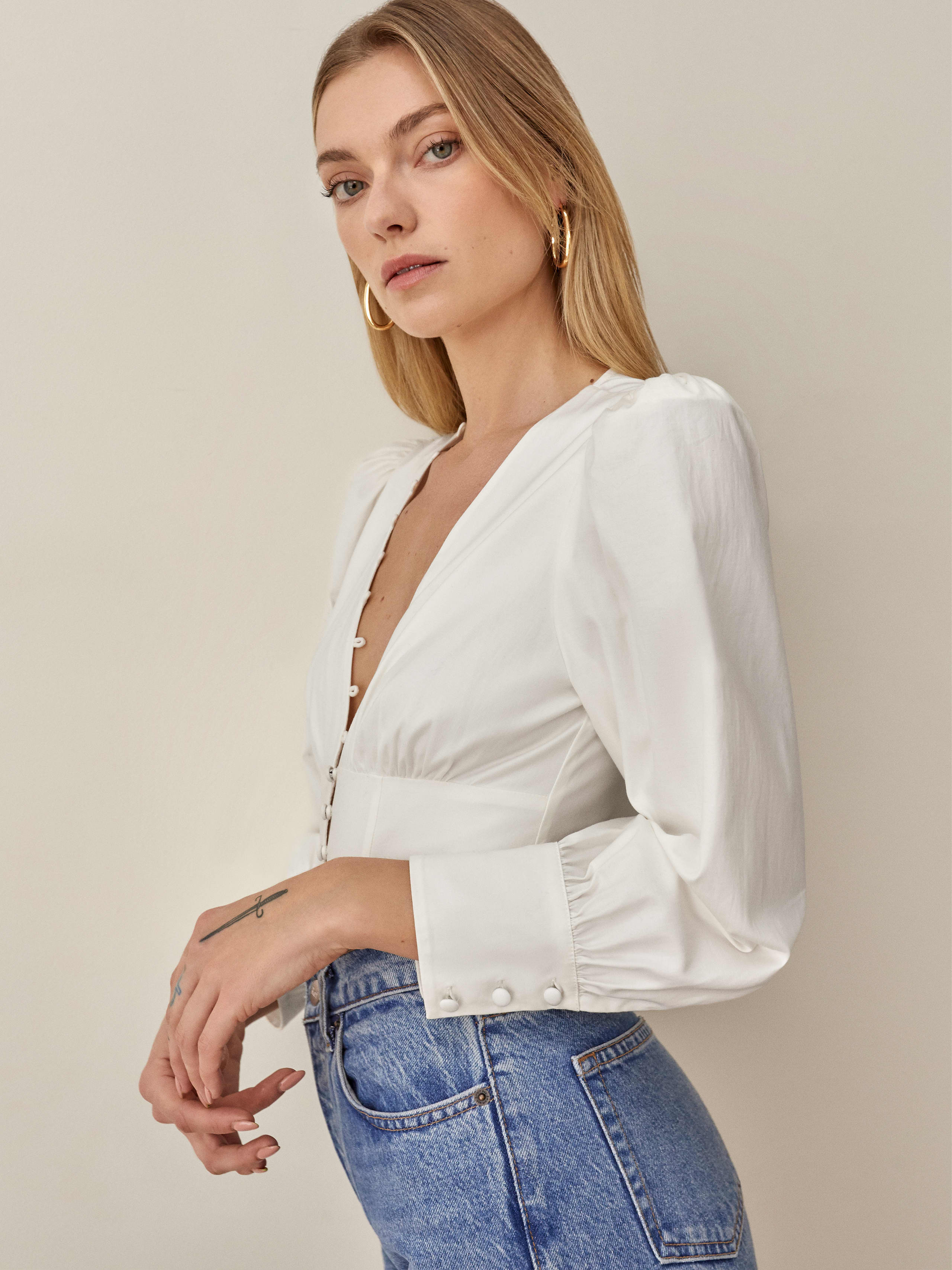 White Art Top