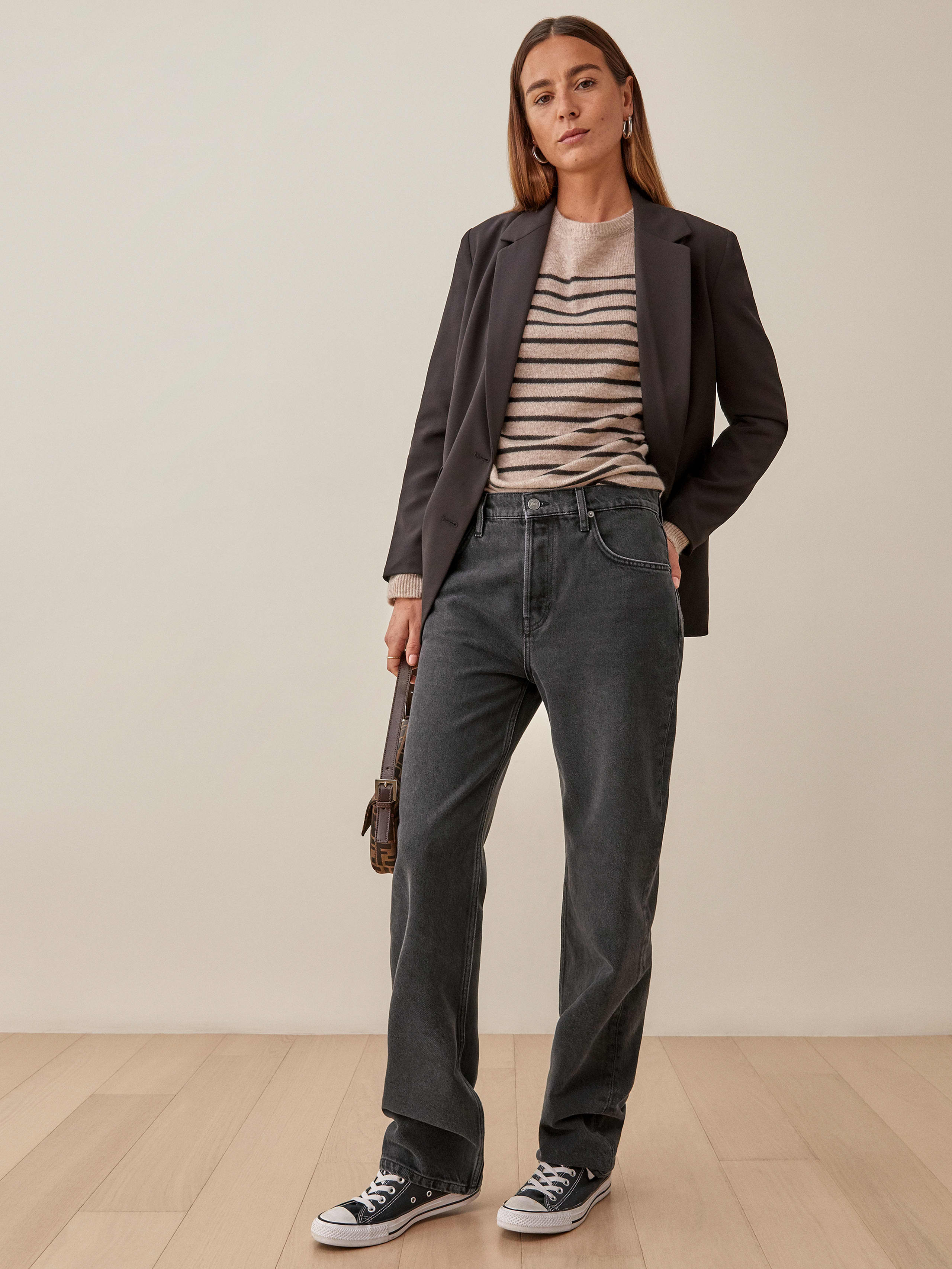 Ventura Casey Relaxed Mid Rise Straight Jeans