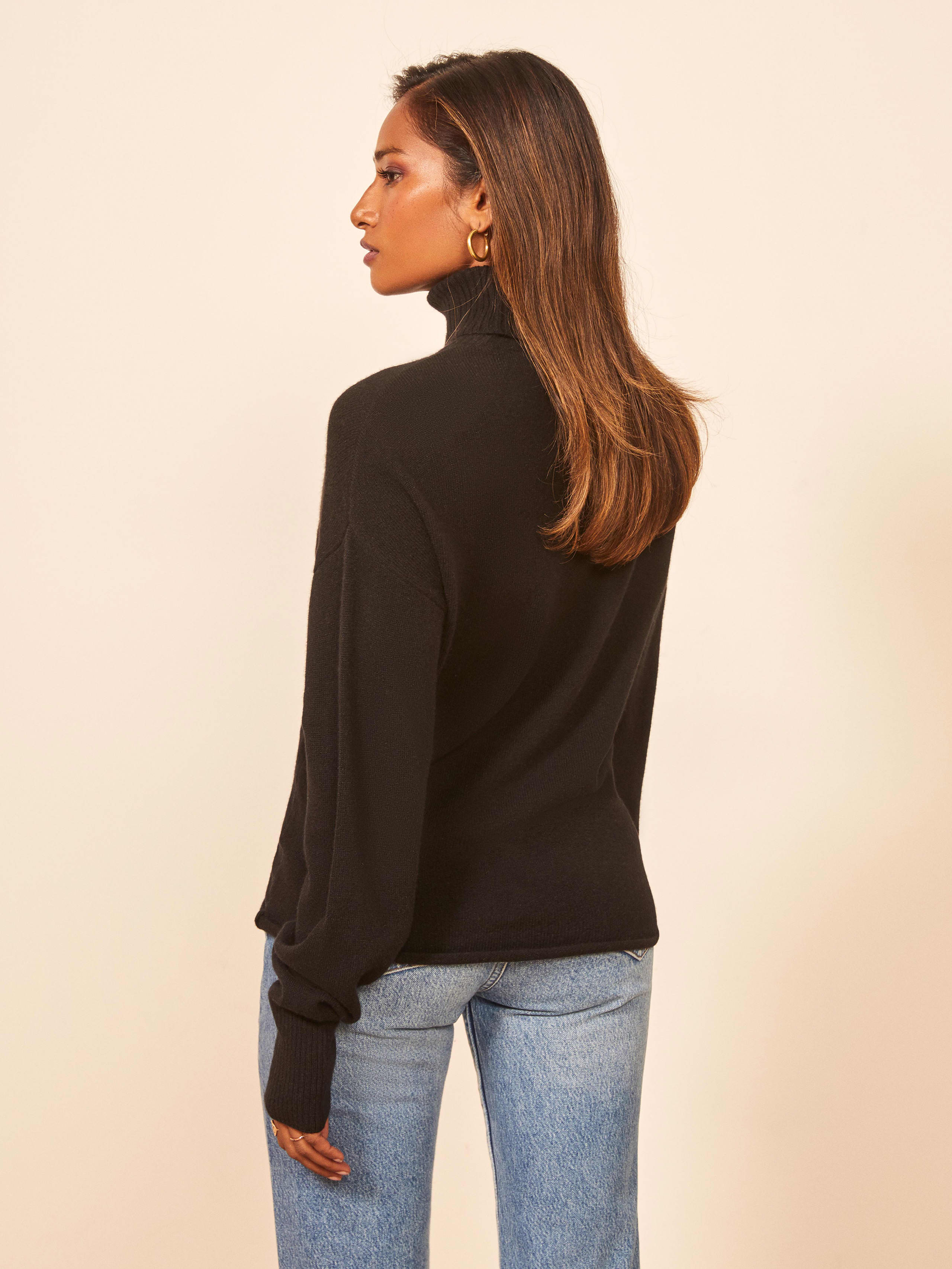 reformation black turtleneck