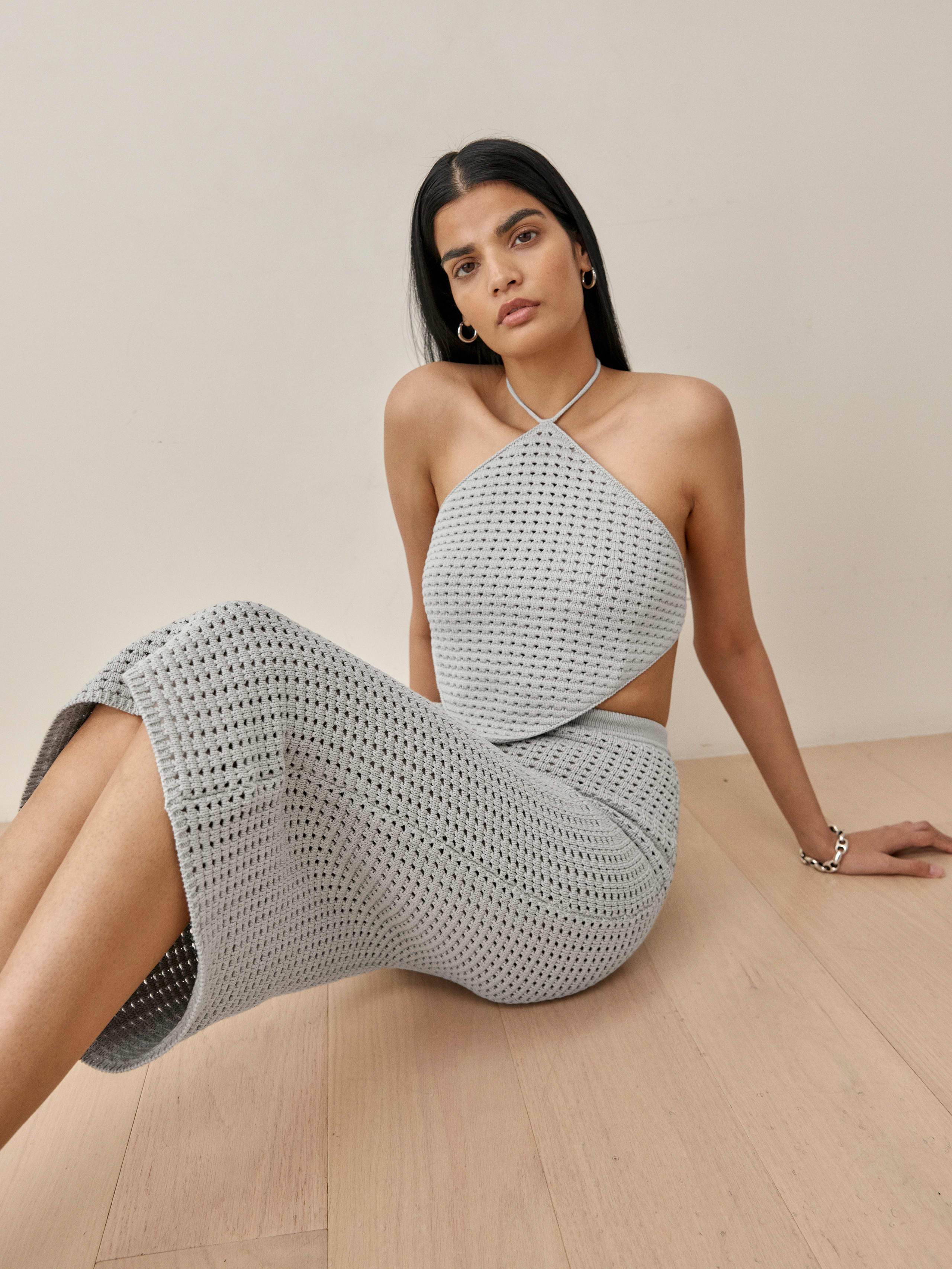 Dove Circa Open Knit Two Piece