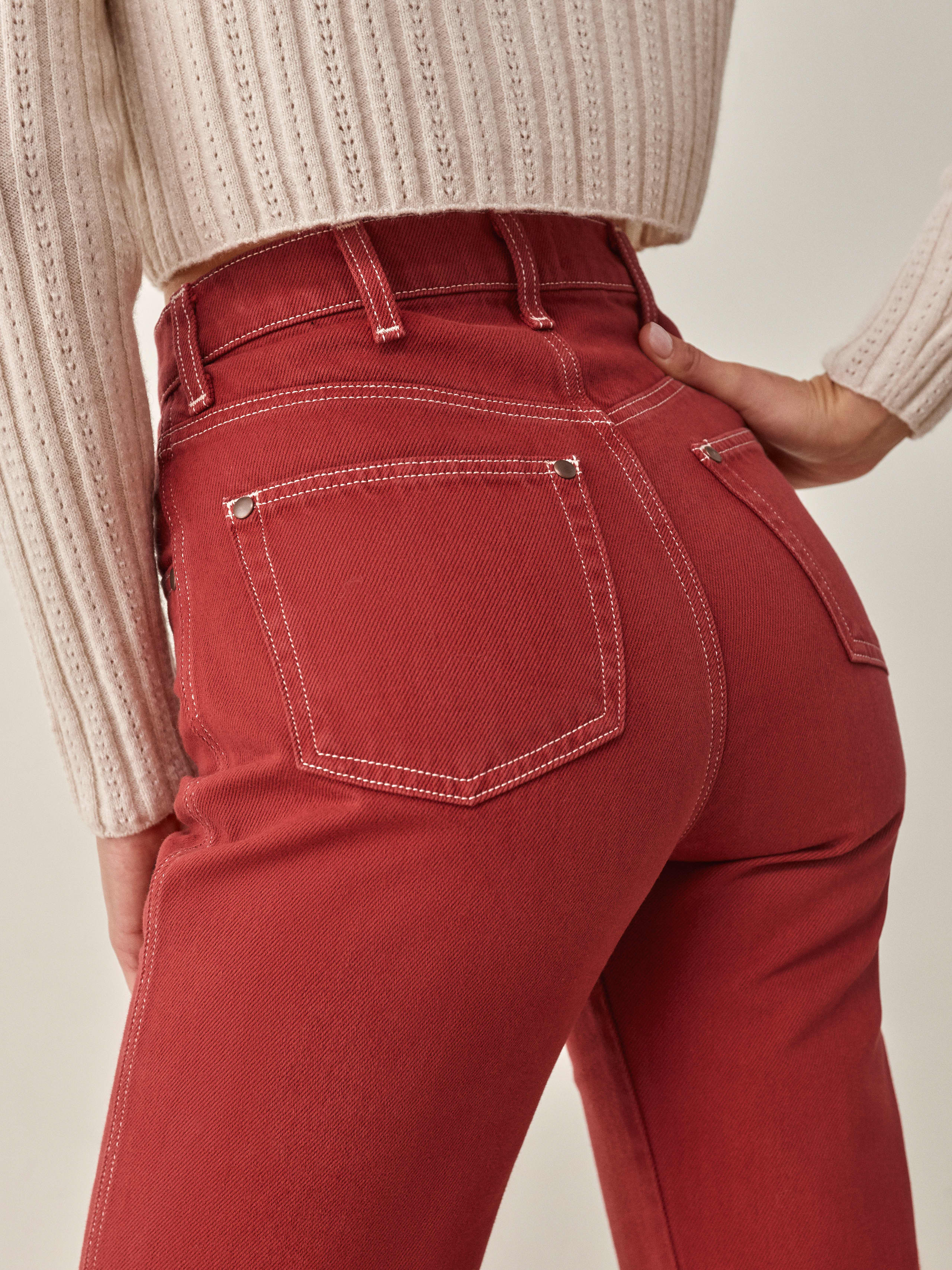Sangre Cowboy High Rise Straight Jeans