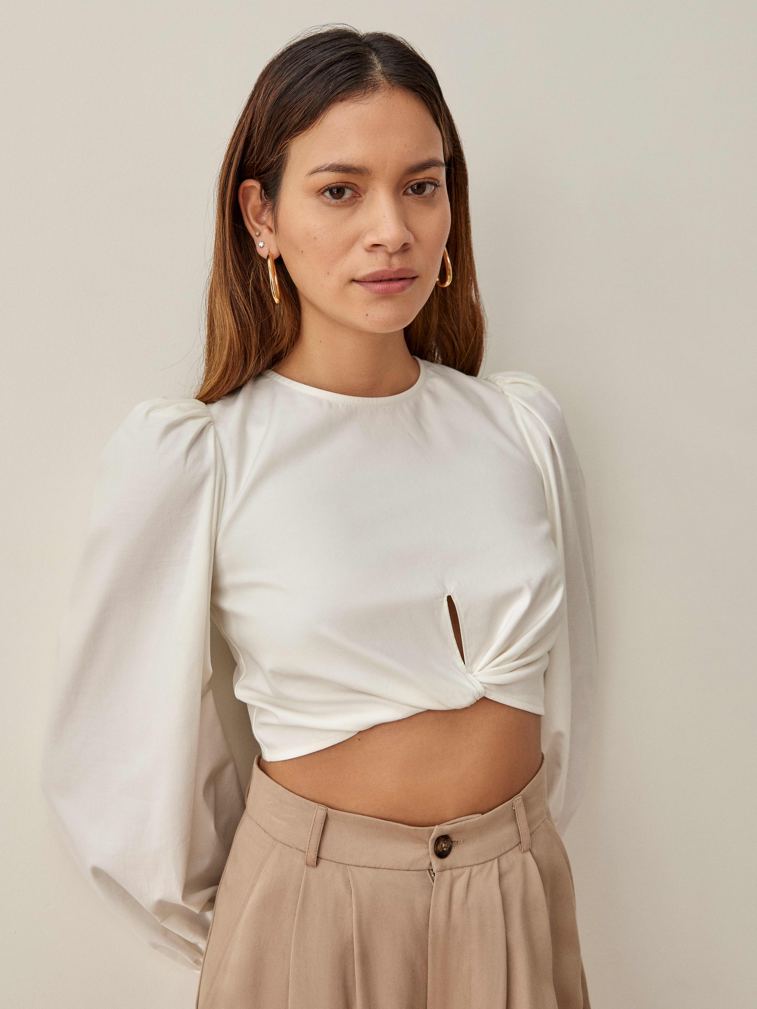White Derek Top