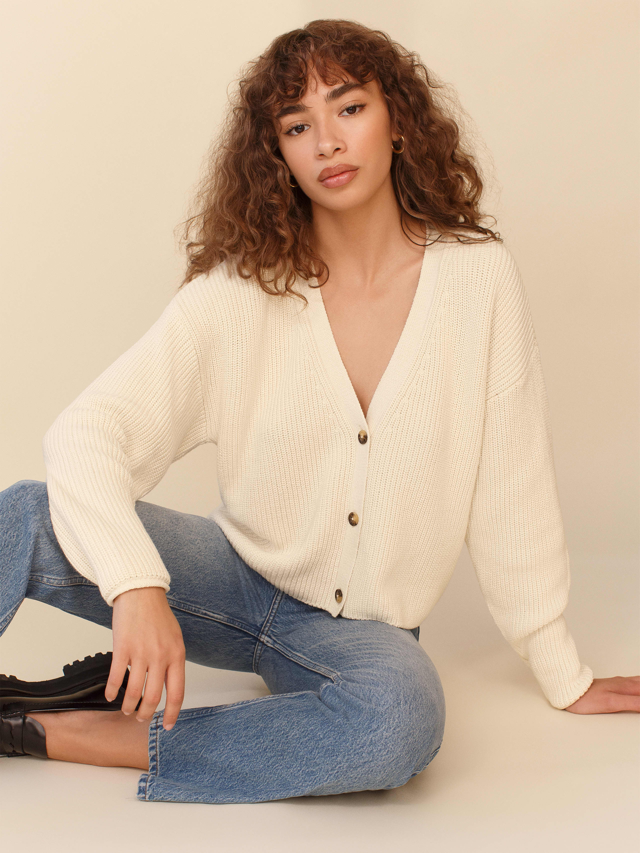 Cream Elke Cotton Cardigan