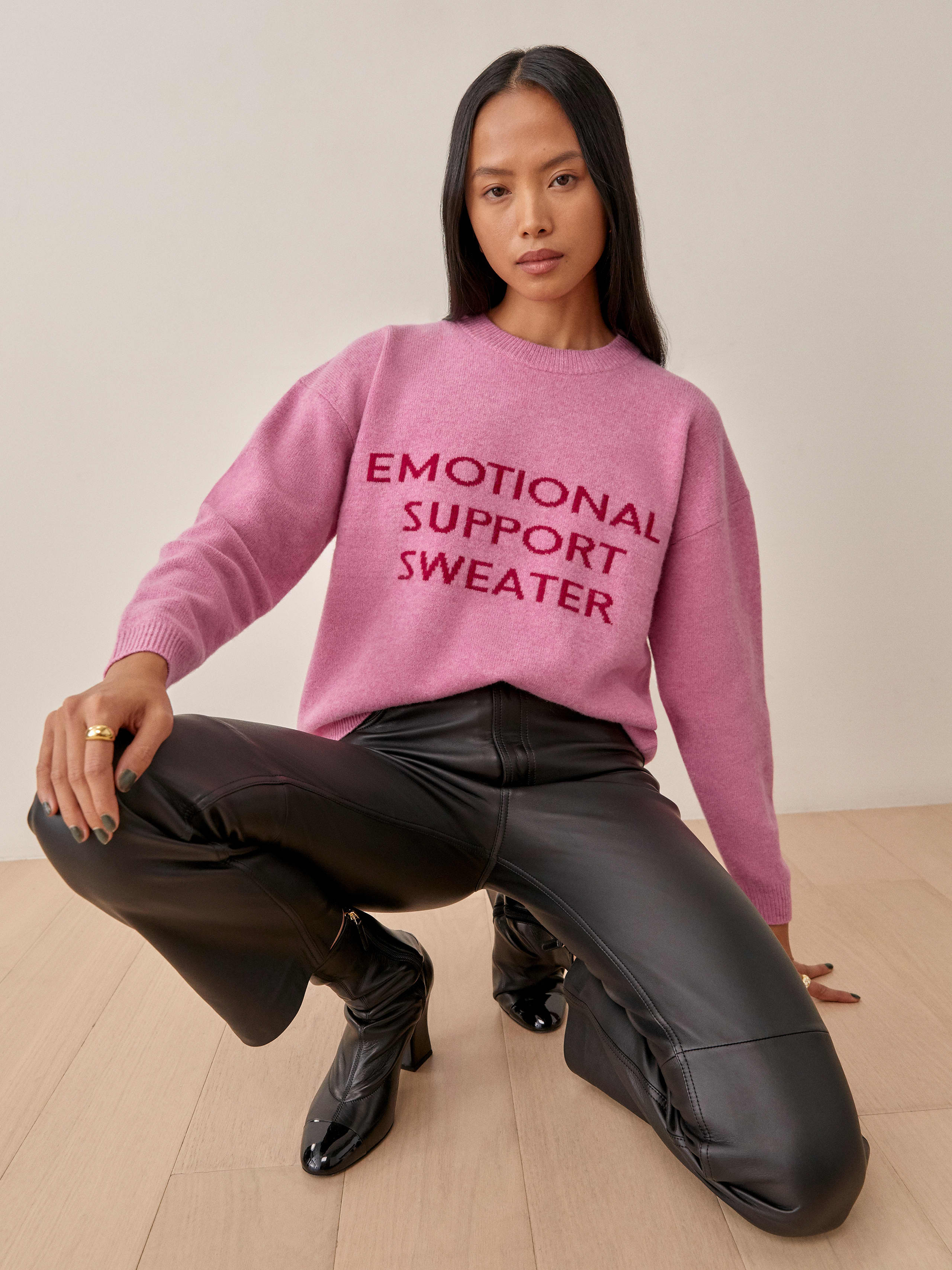Peony Emotional Support Regenerative Wool Sweater