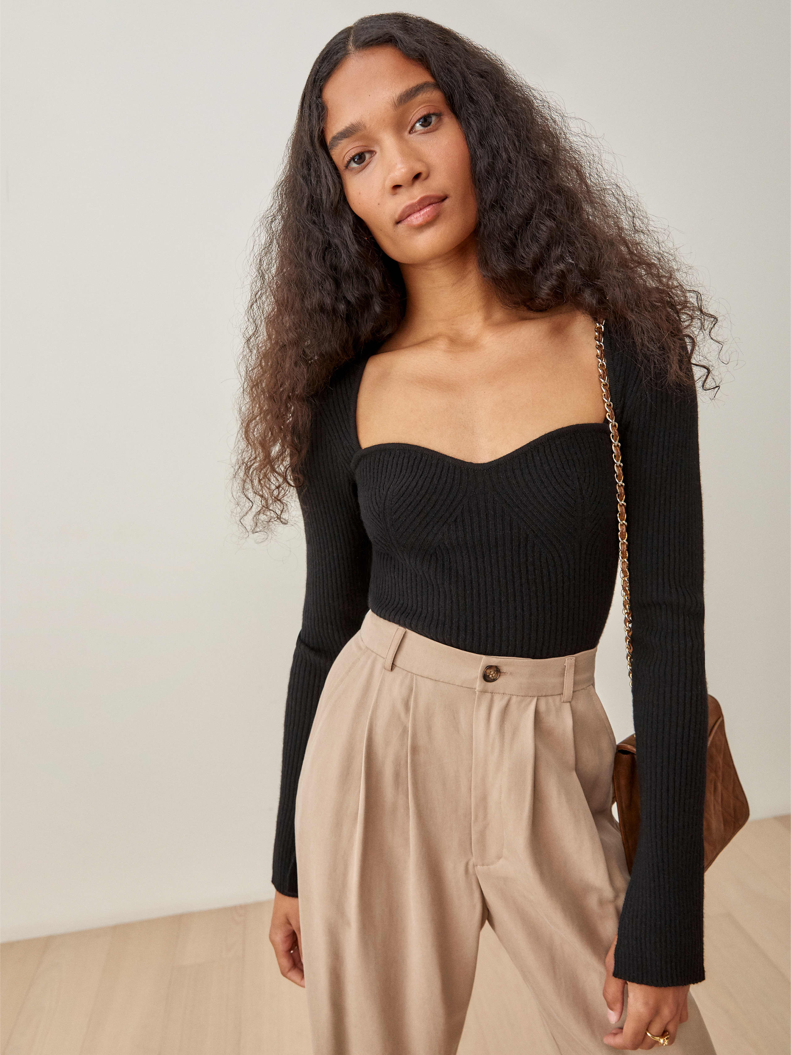 Black Glenna Cashmere Sweater