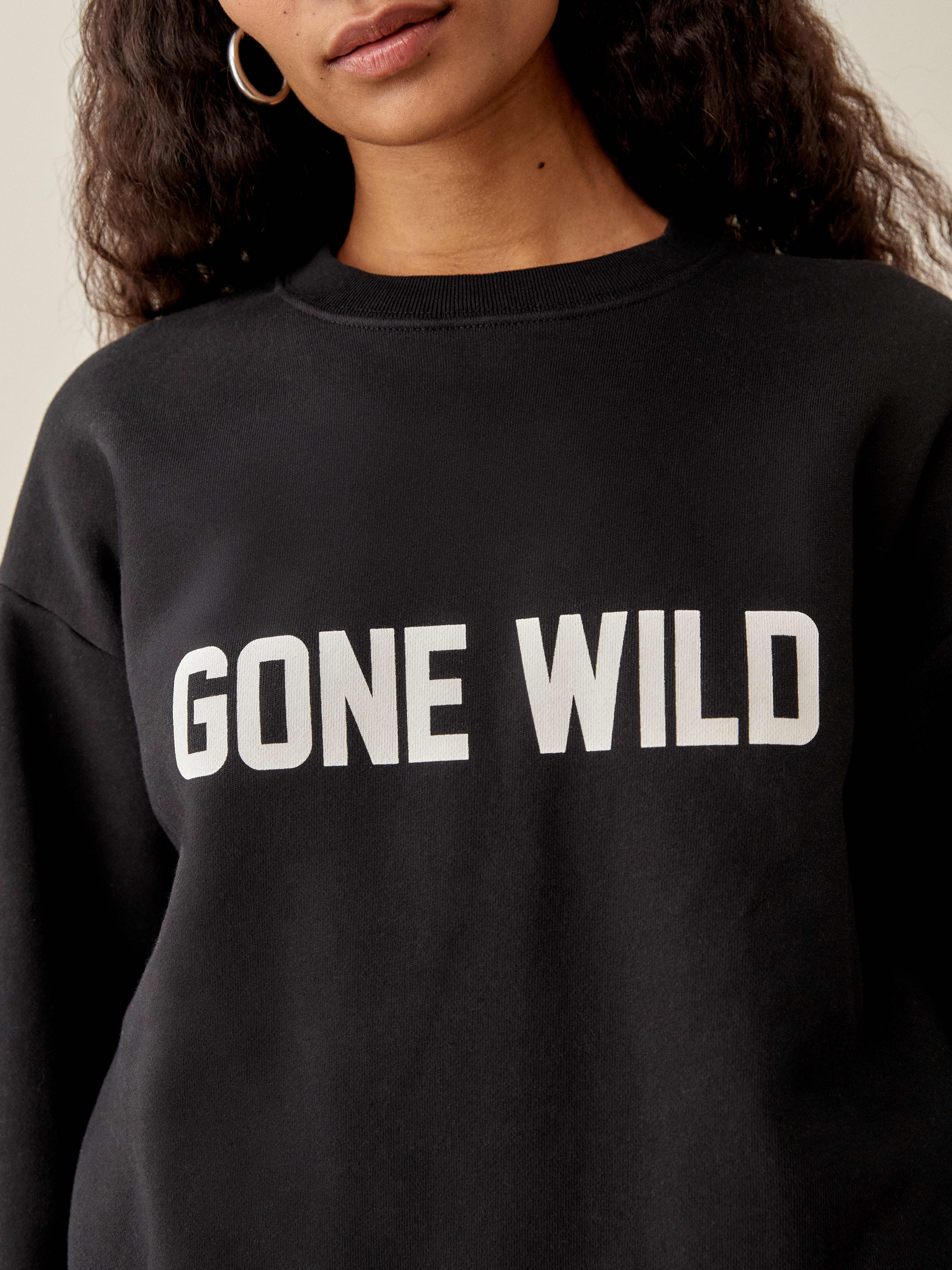 Black Gone Wild Classic Crew Sweatshirt
