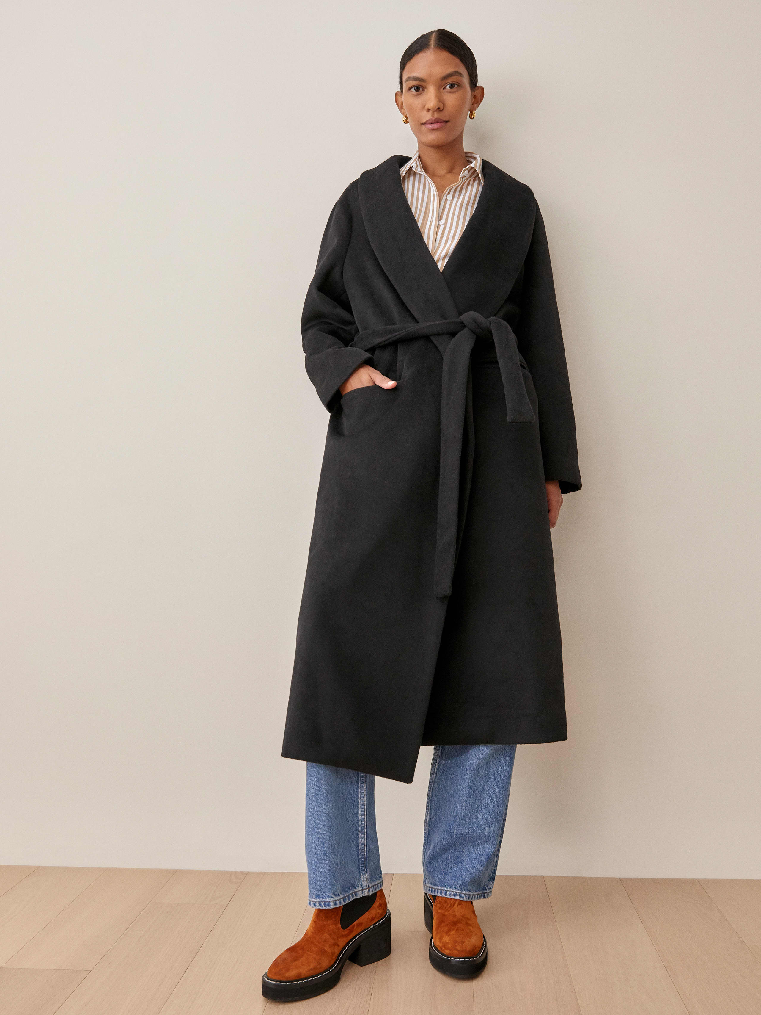 Black Greenwich Coat