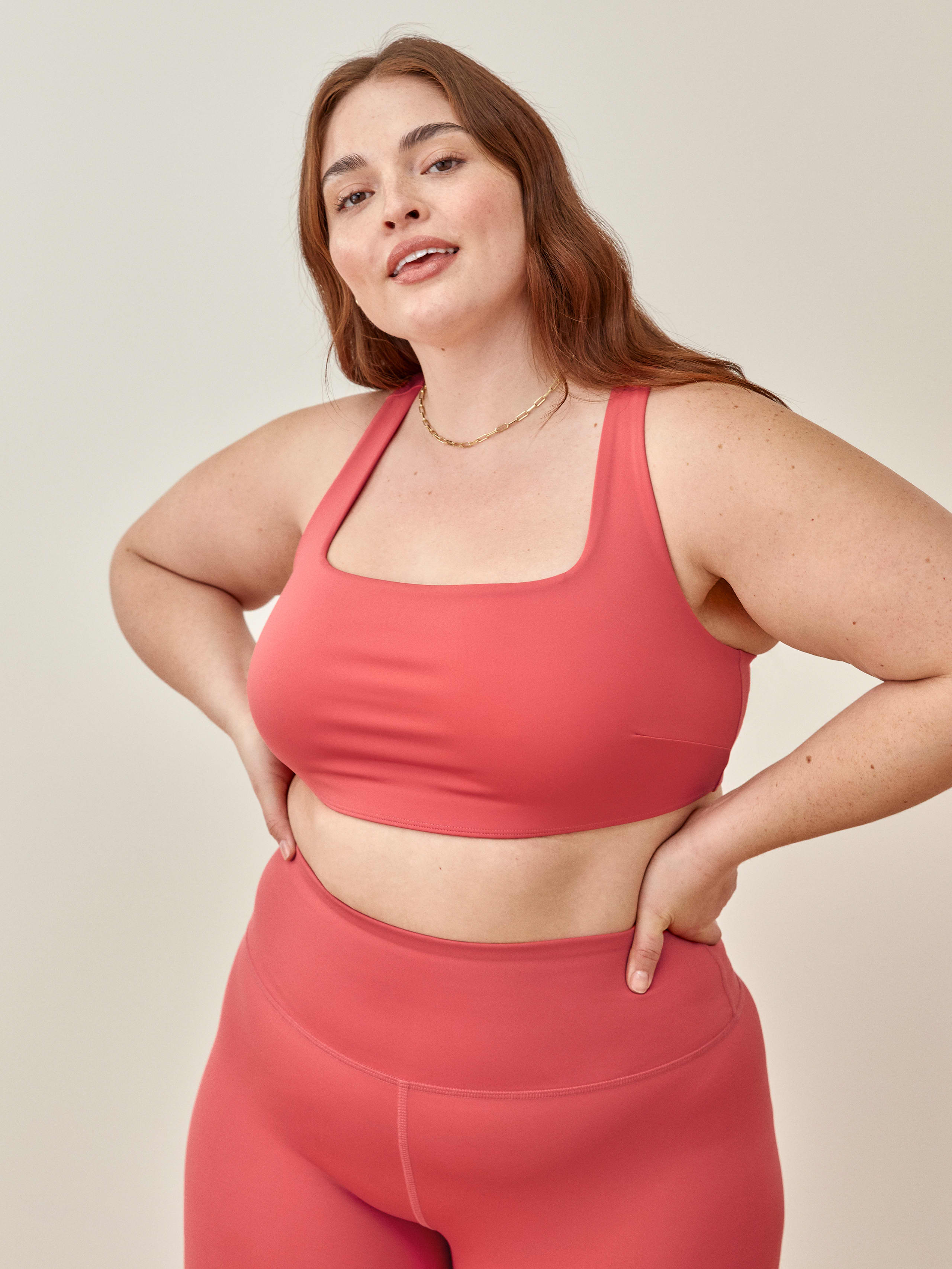 Hot Coral Gwen Ecomove Bra Es