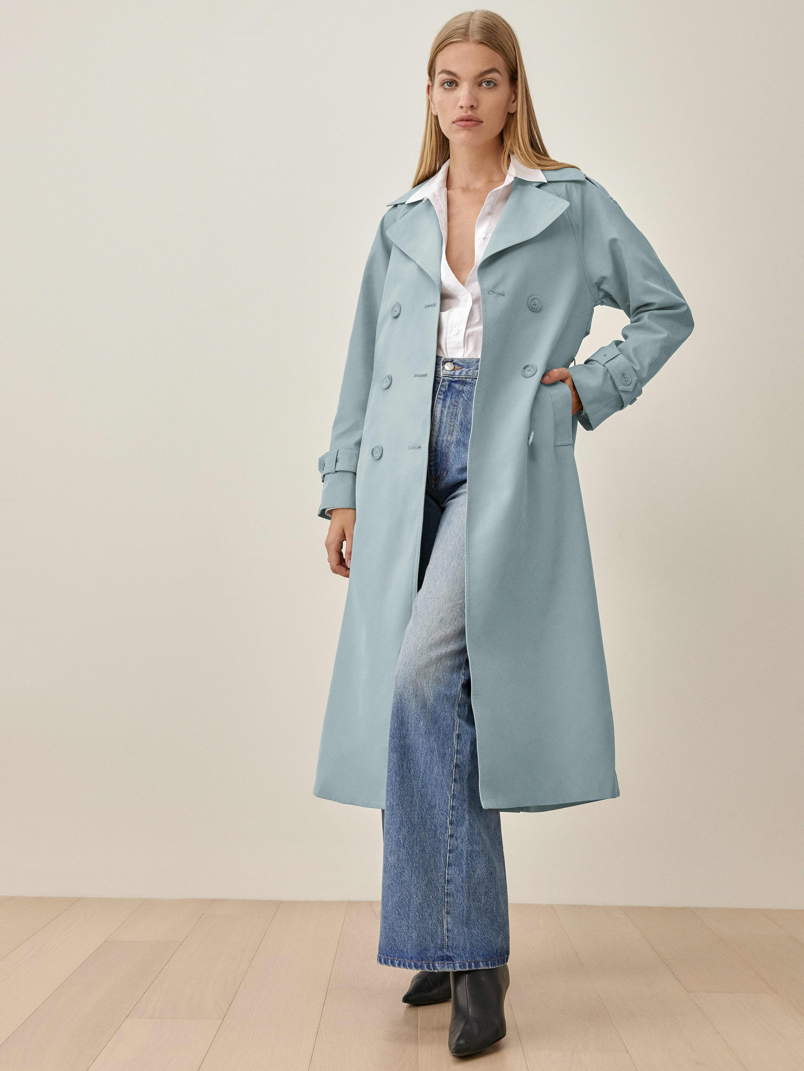Light Blue Holland Trench