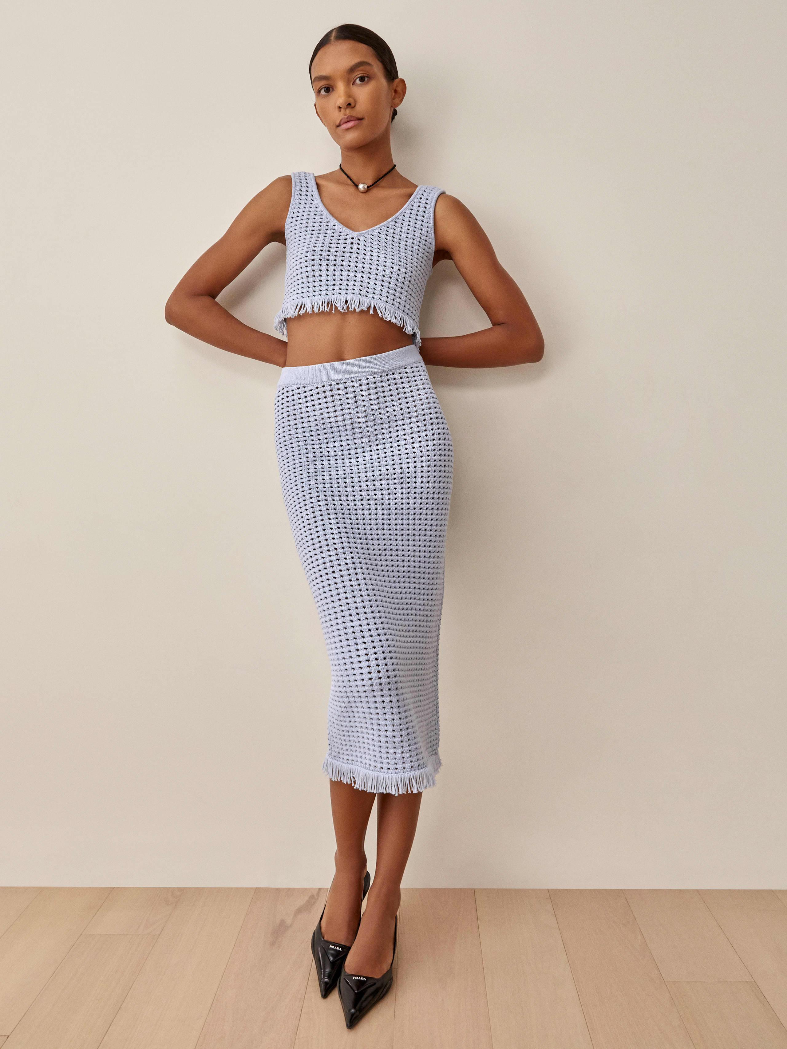 Sky Lieta Open Knit Two Piece