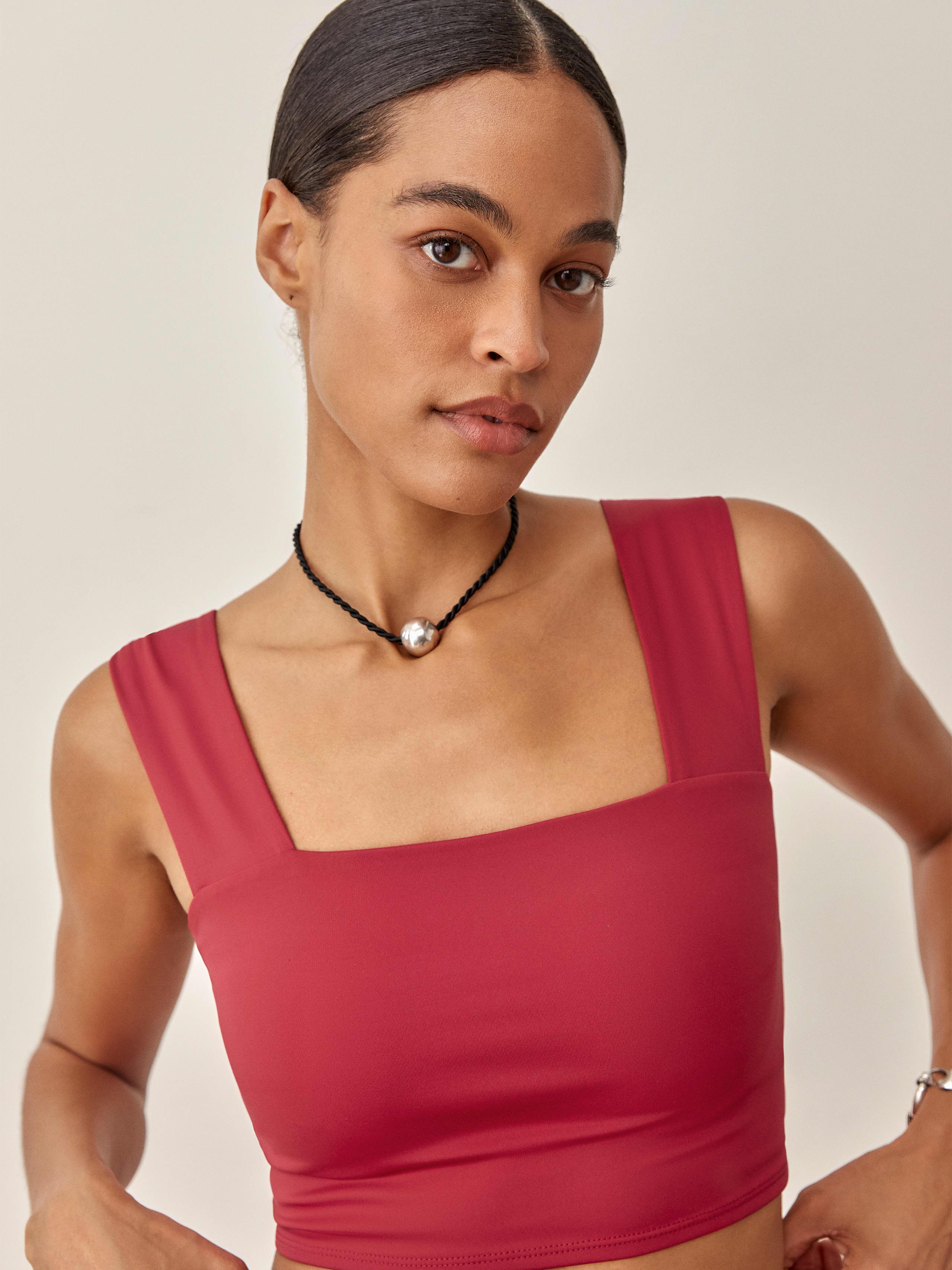 Lipstick Lily Ecomove Cropped Tank