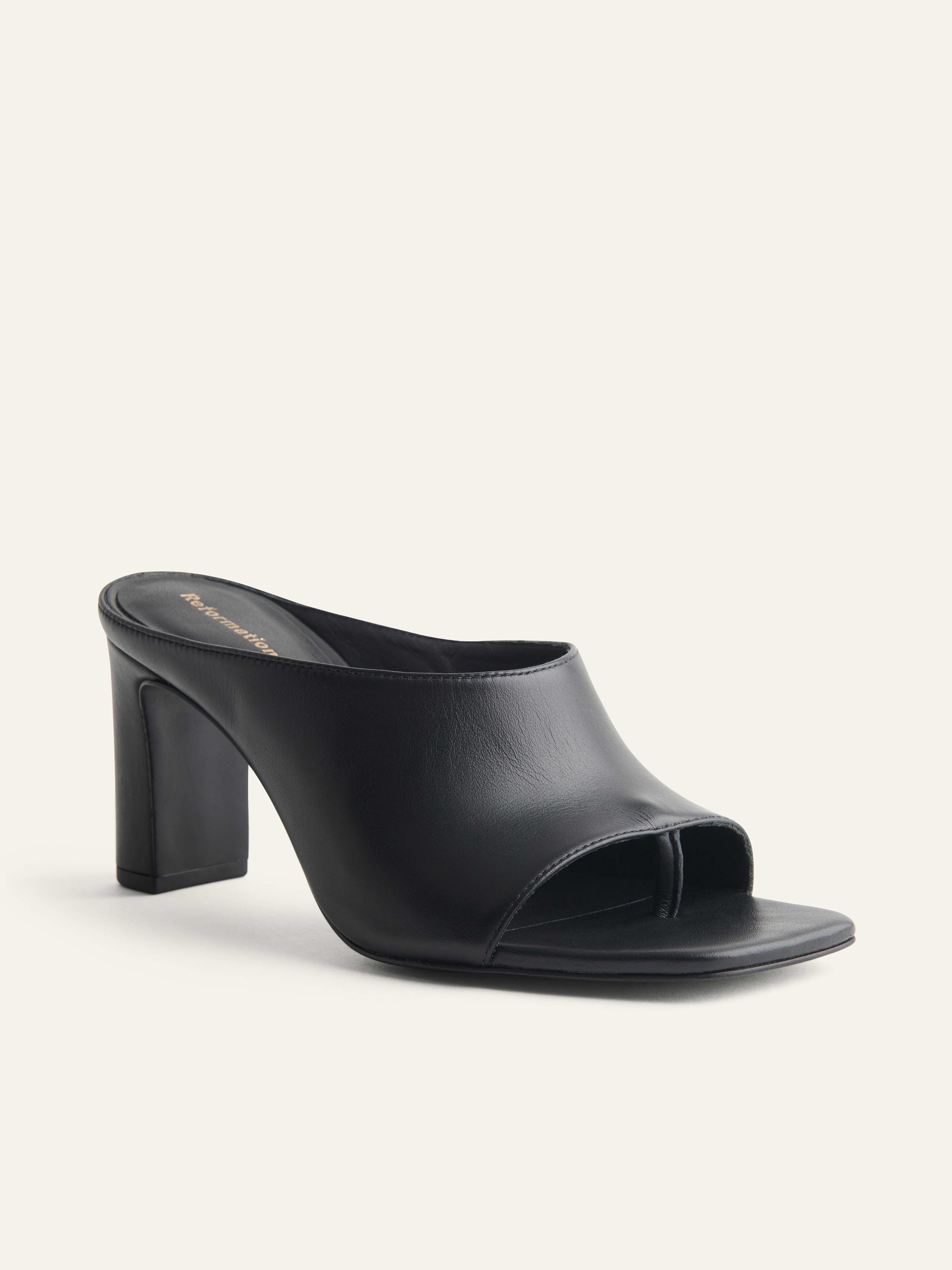 lou lou block heel mule
