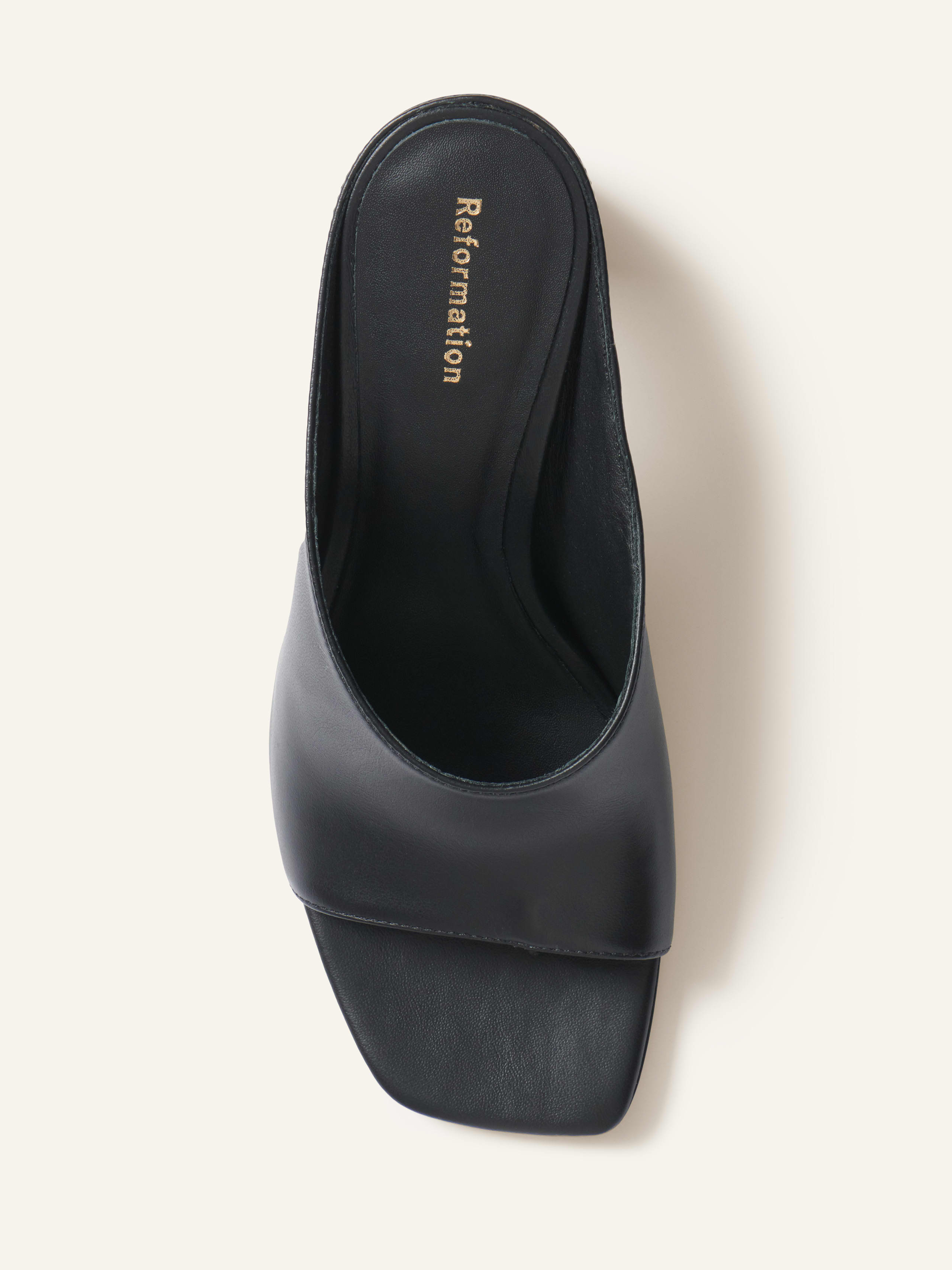 lou lou block heel mule