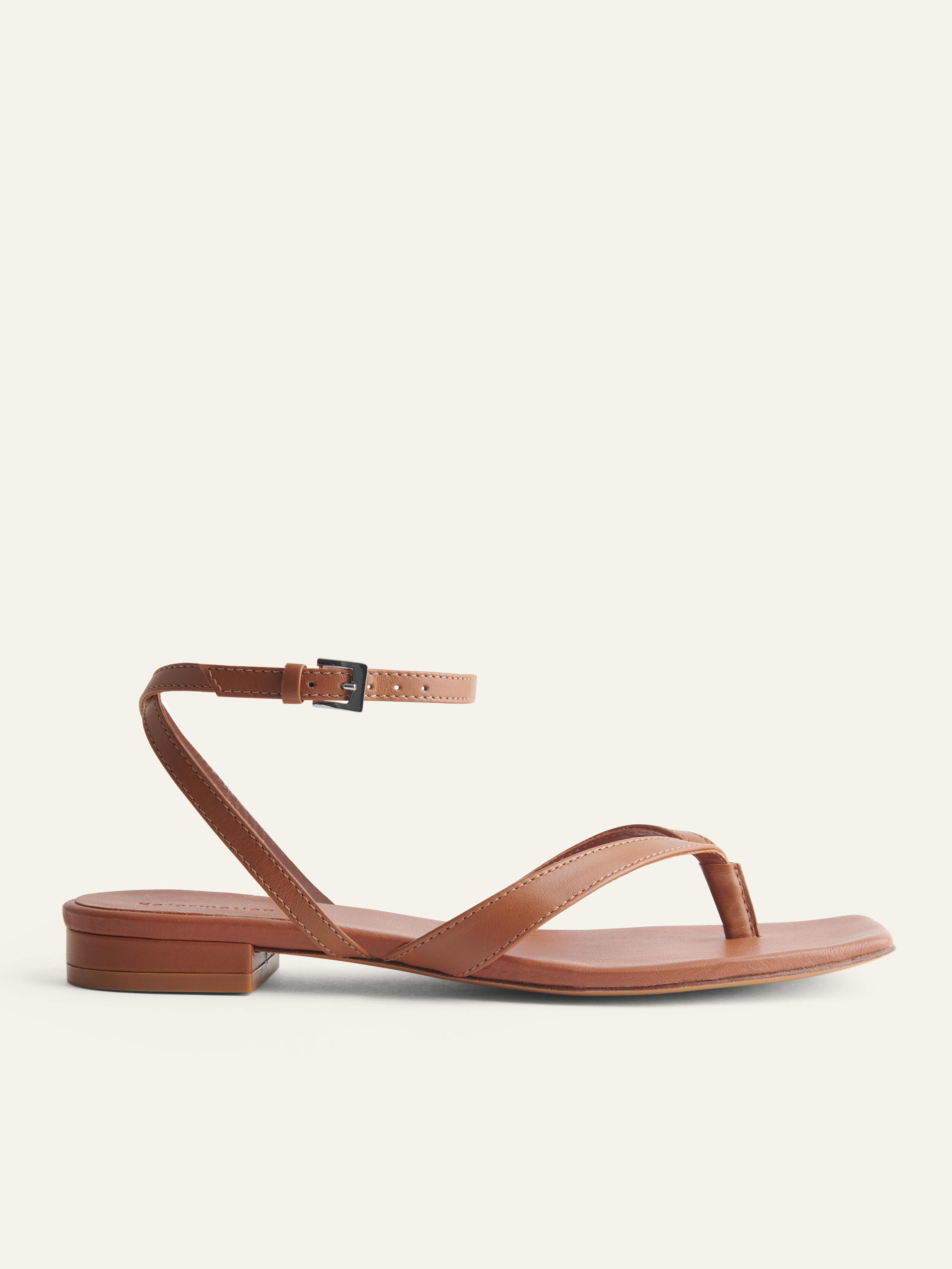 Maryam Thong Sandal - Leather Sustainable Shoes | Reformation