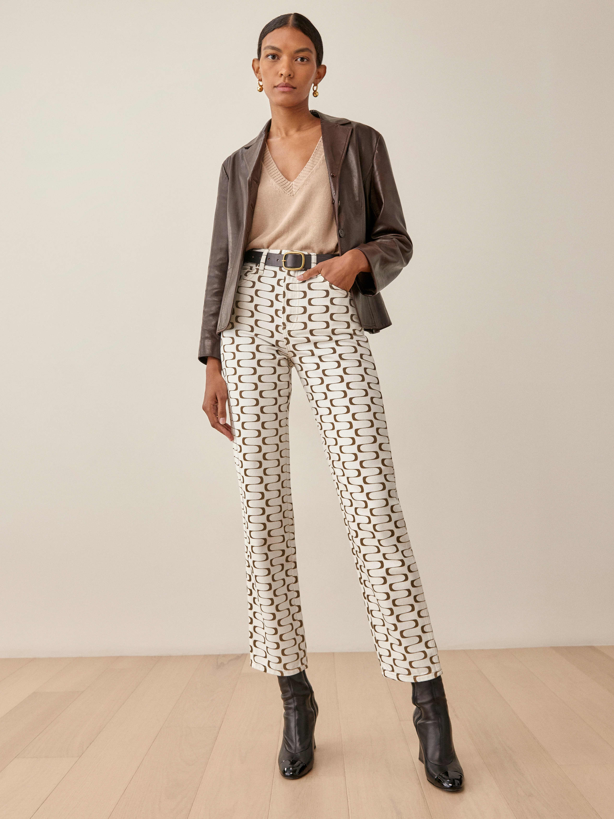 Frequency Mod High Rise Straight Jeans