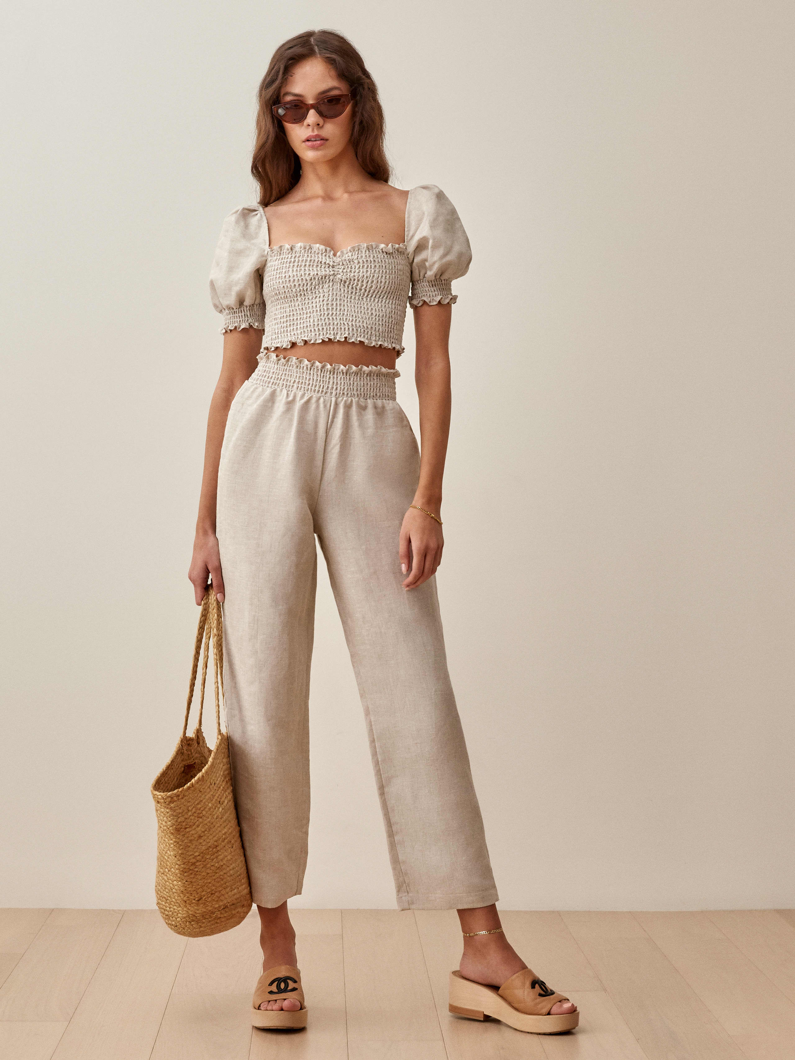 Oatmeal Mora Linen Two Piece
