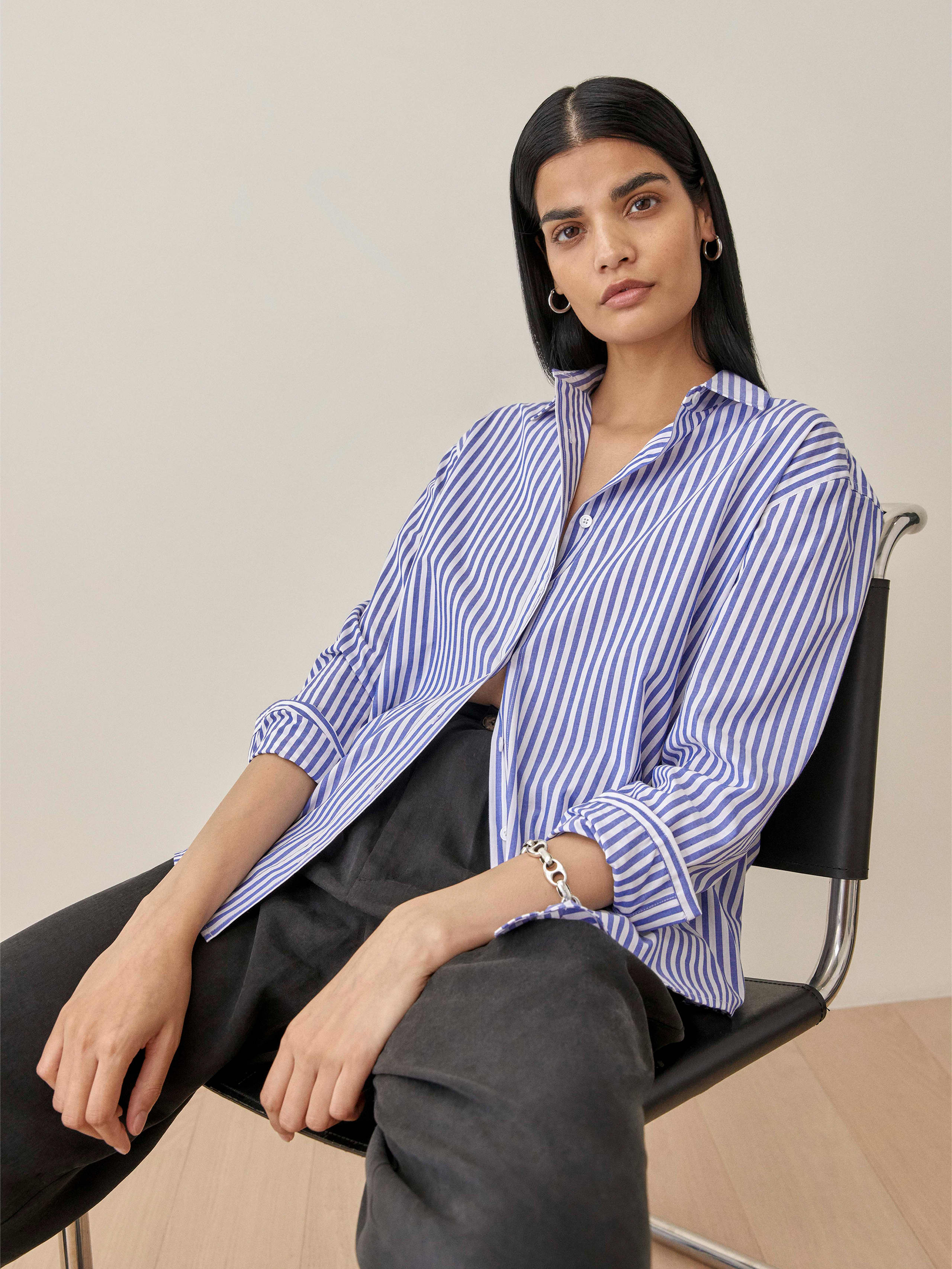 Blue Stripe Parker Relaxed Shirt
