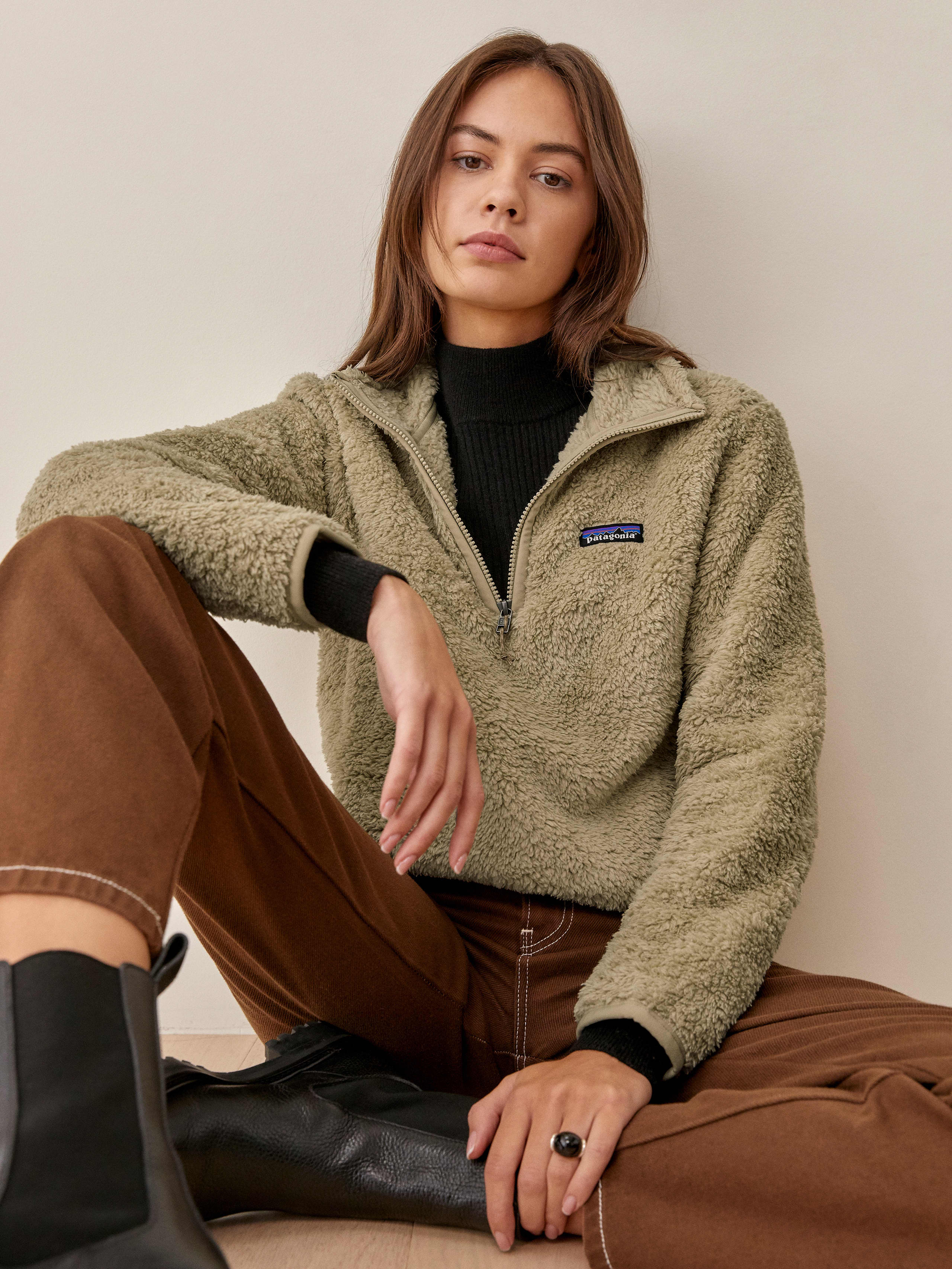 El Cap Khaki Patagonia W's Los Gatos 1/4 Zip