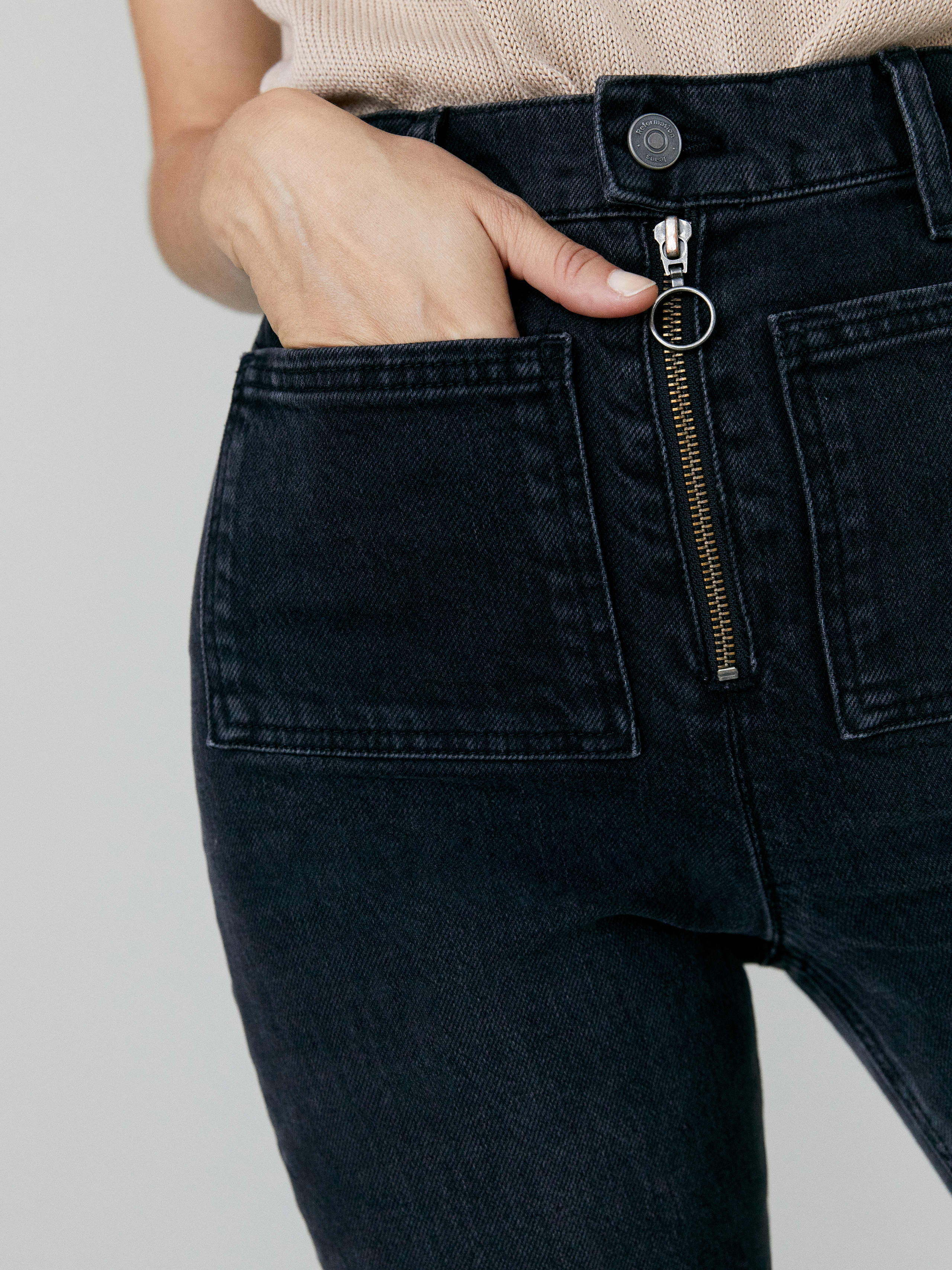 ultra high rise bootcut jeans