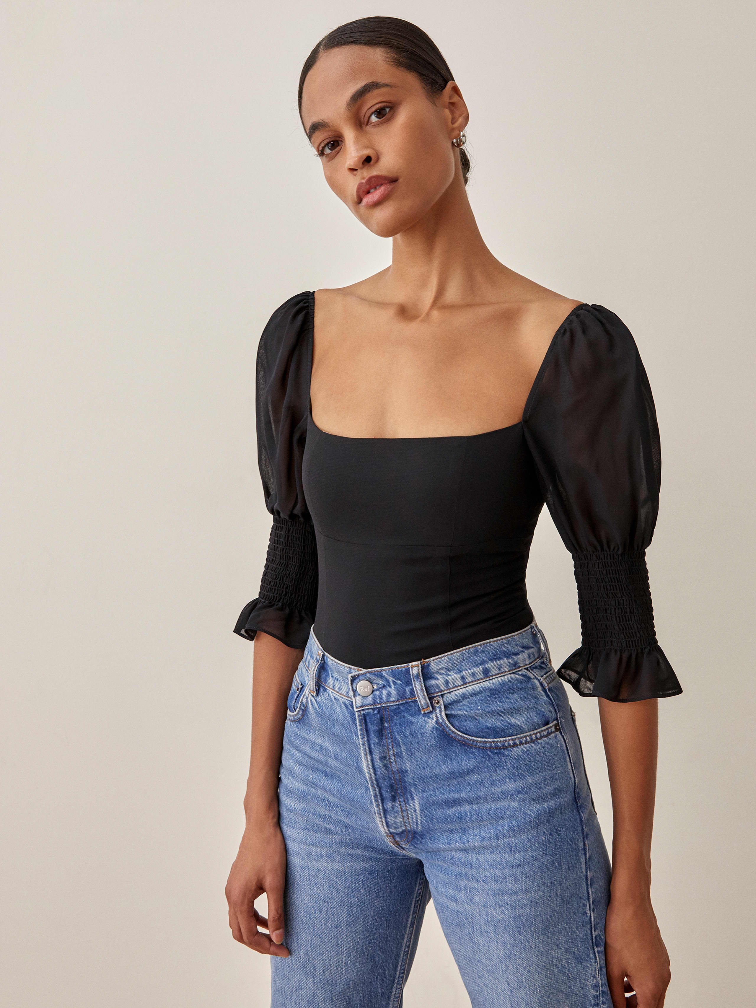 Black Portia Top