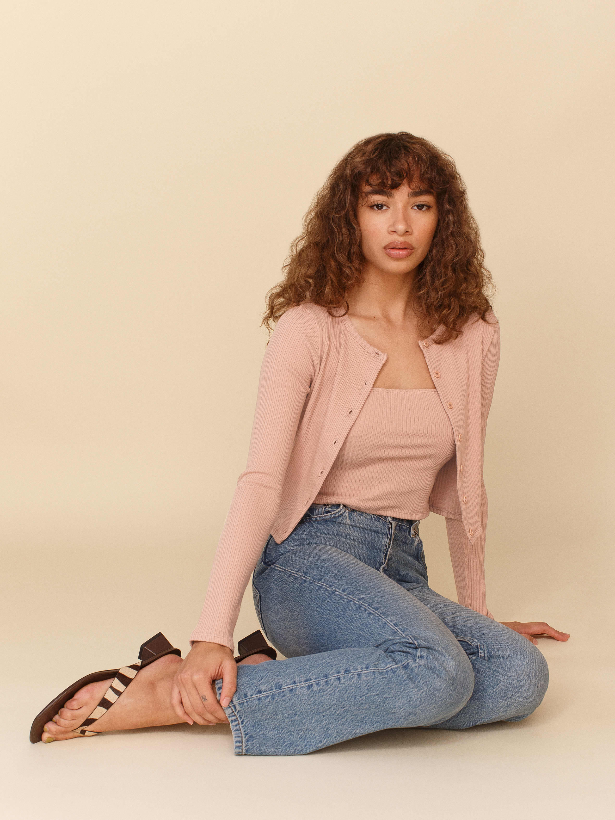 reformation cardigan set