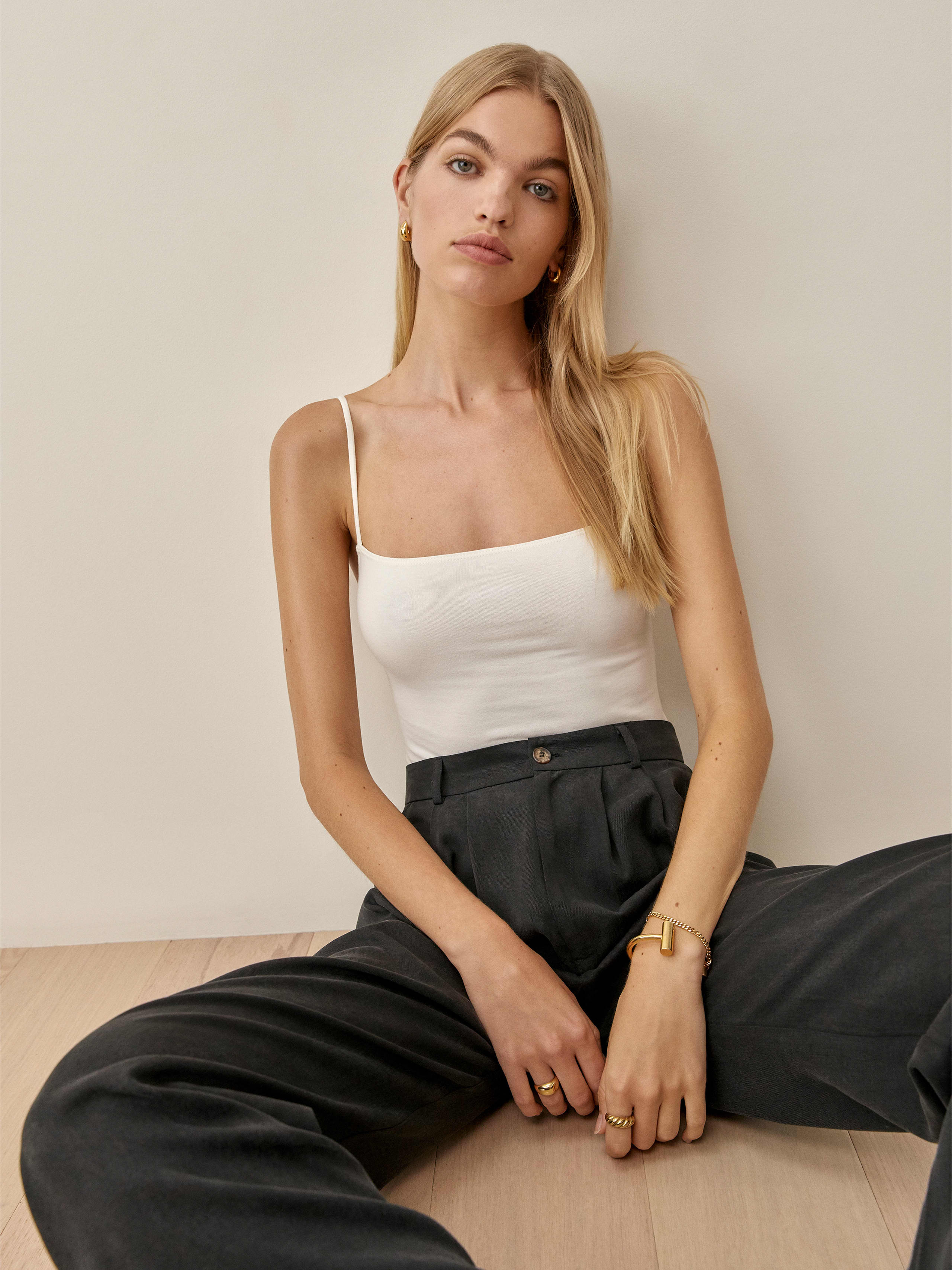 White Shelly Bodysuit