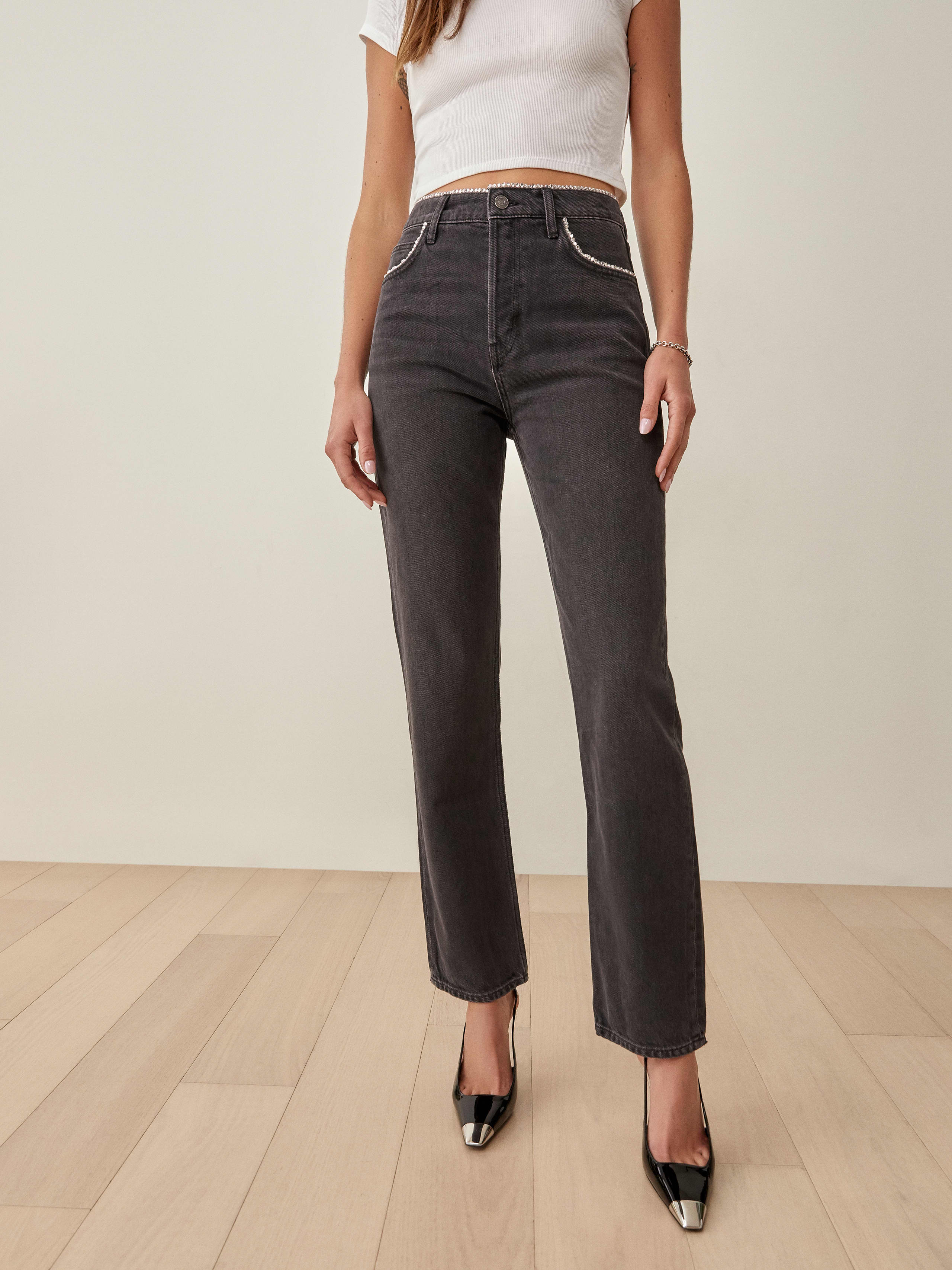 Ventura Stardust High Rise Straight Jeans