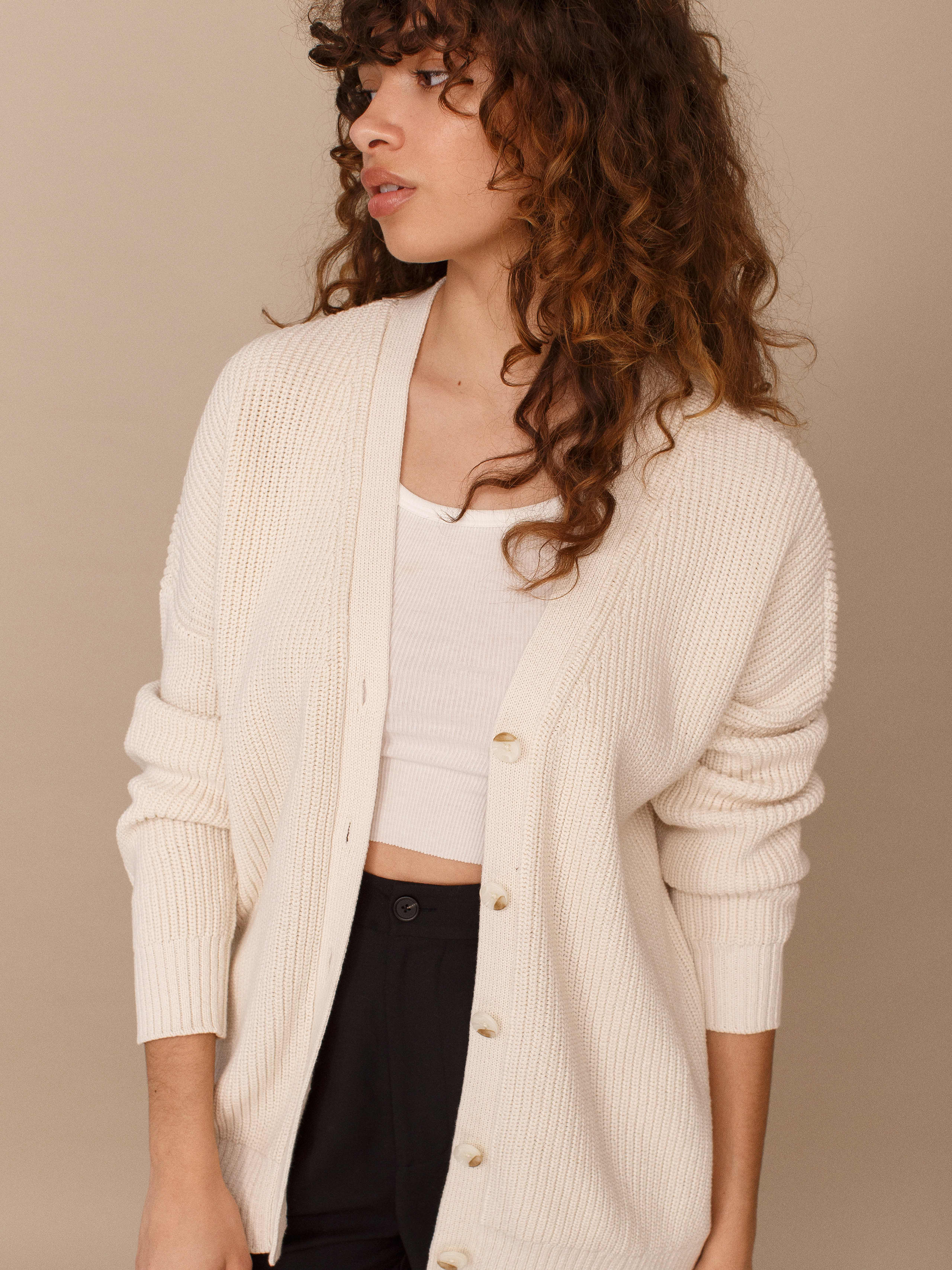 Boyfriend cardigan with buttons clearance