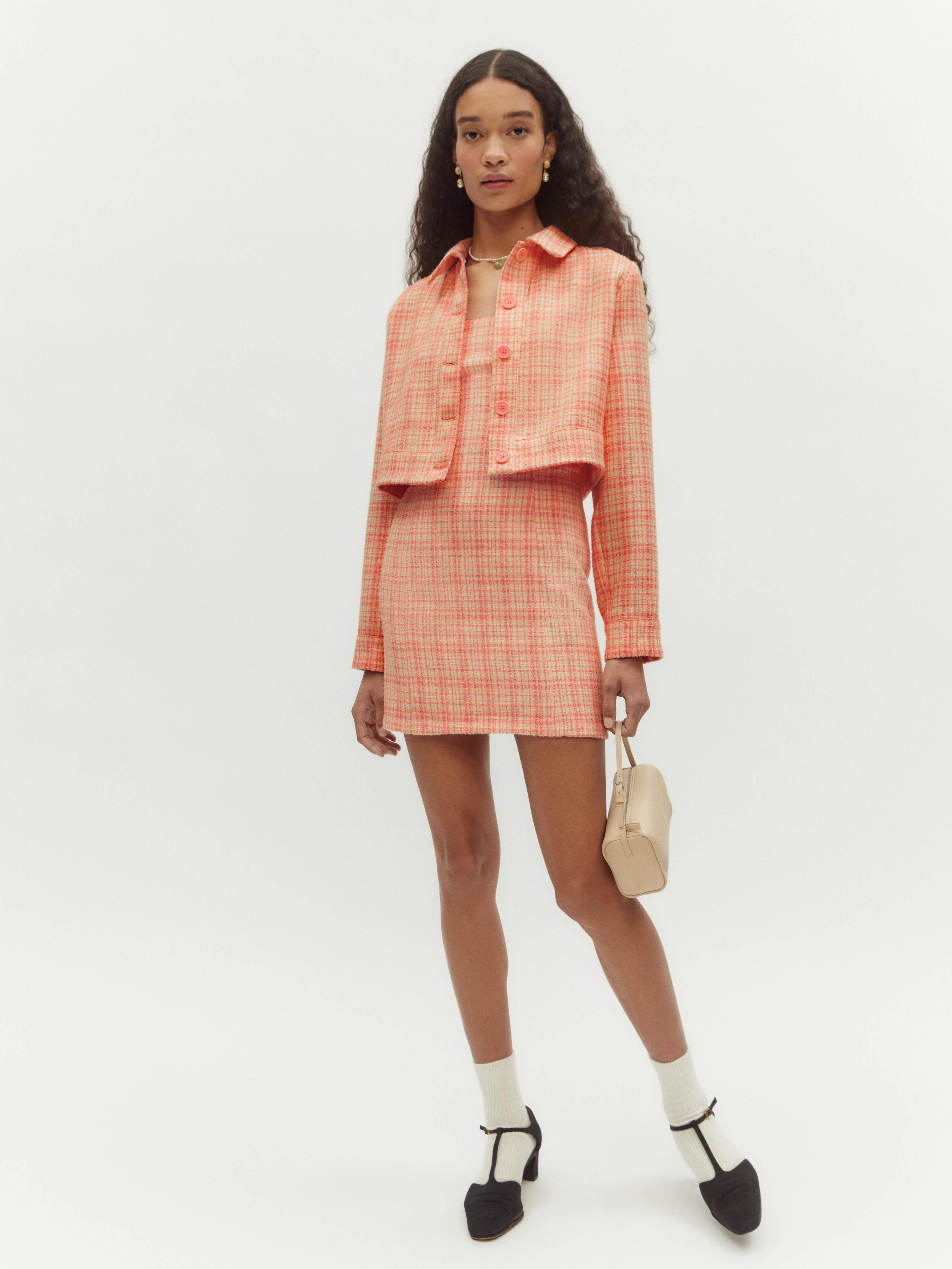 Pink Tweed Taren Set