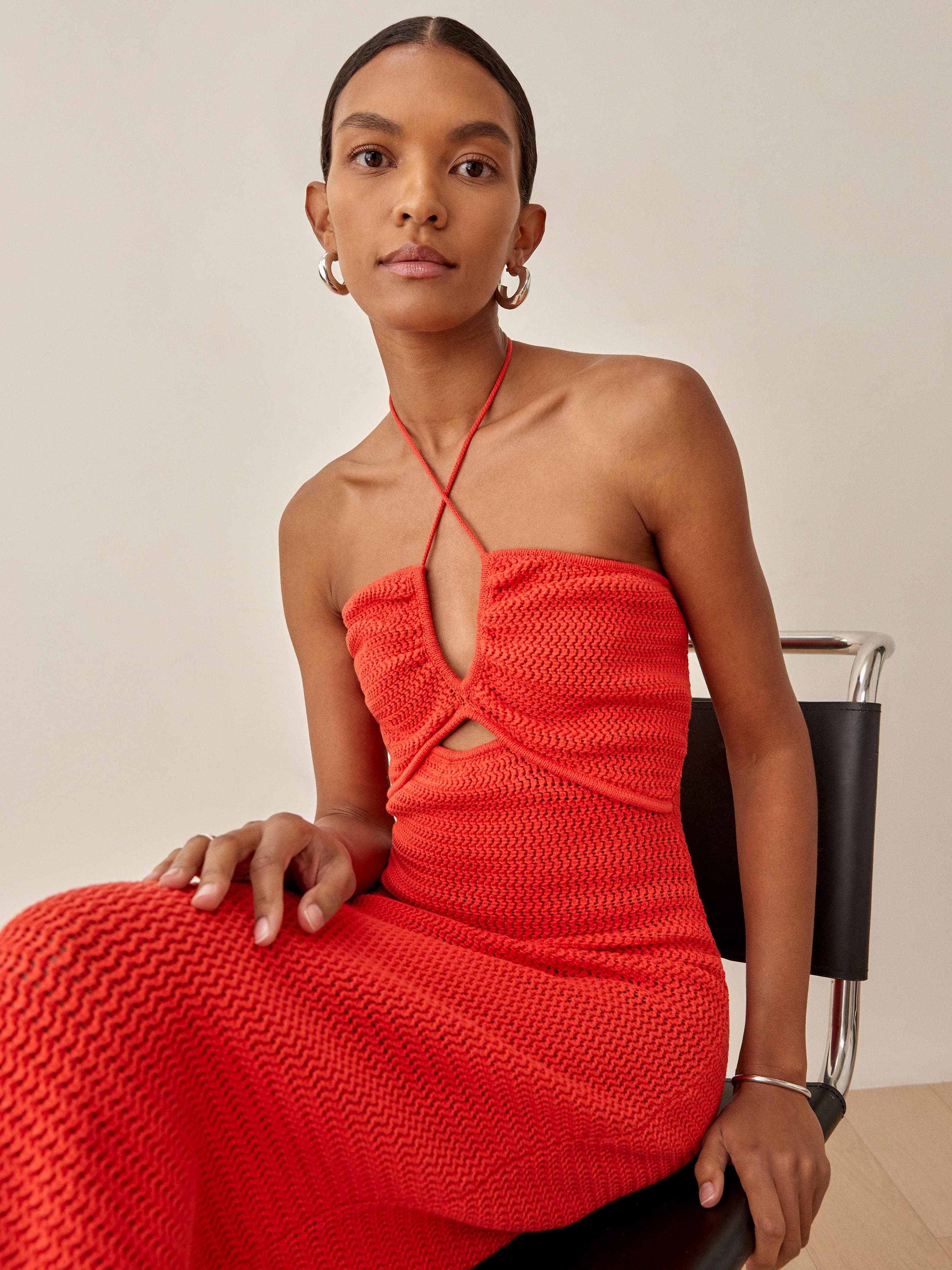 Hot Day Venete Open Knit Dress