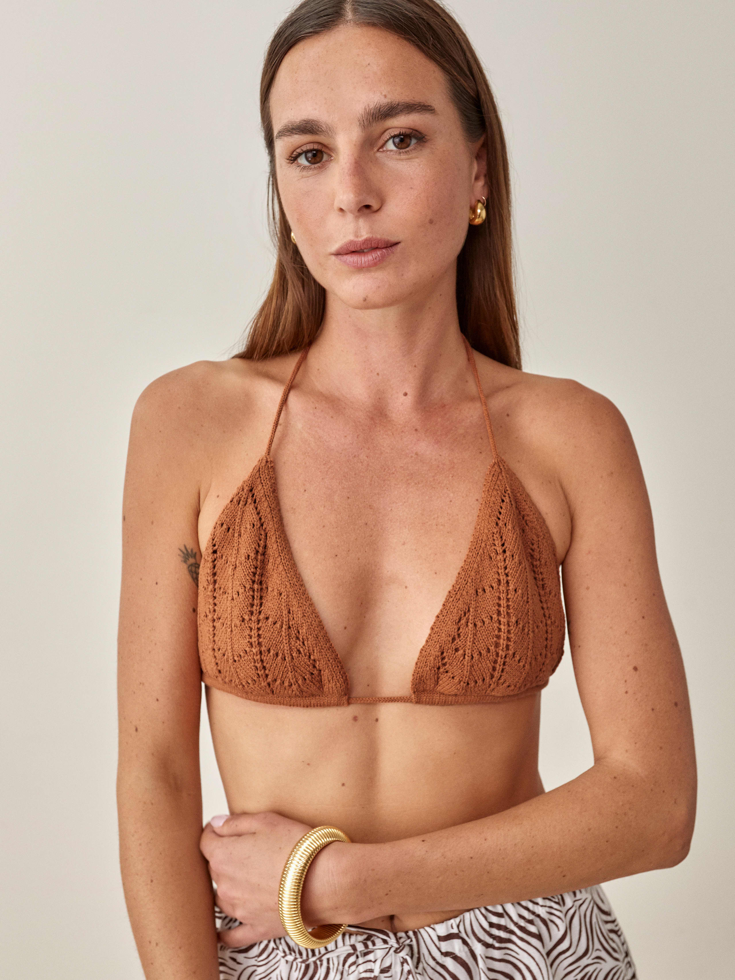 Cider Viva Open Knit Bra