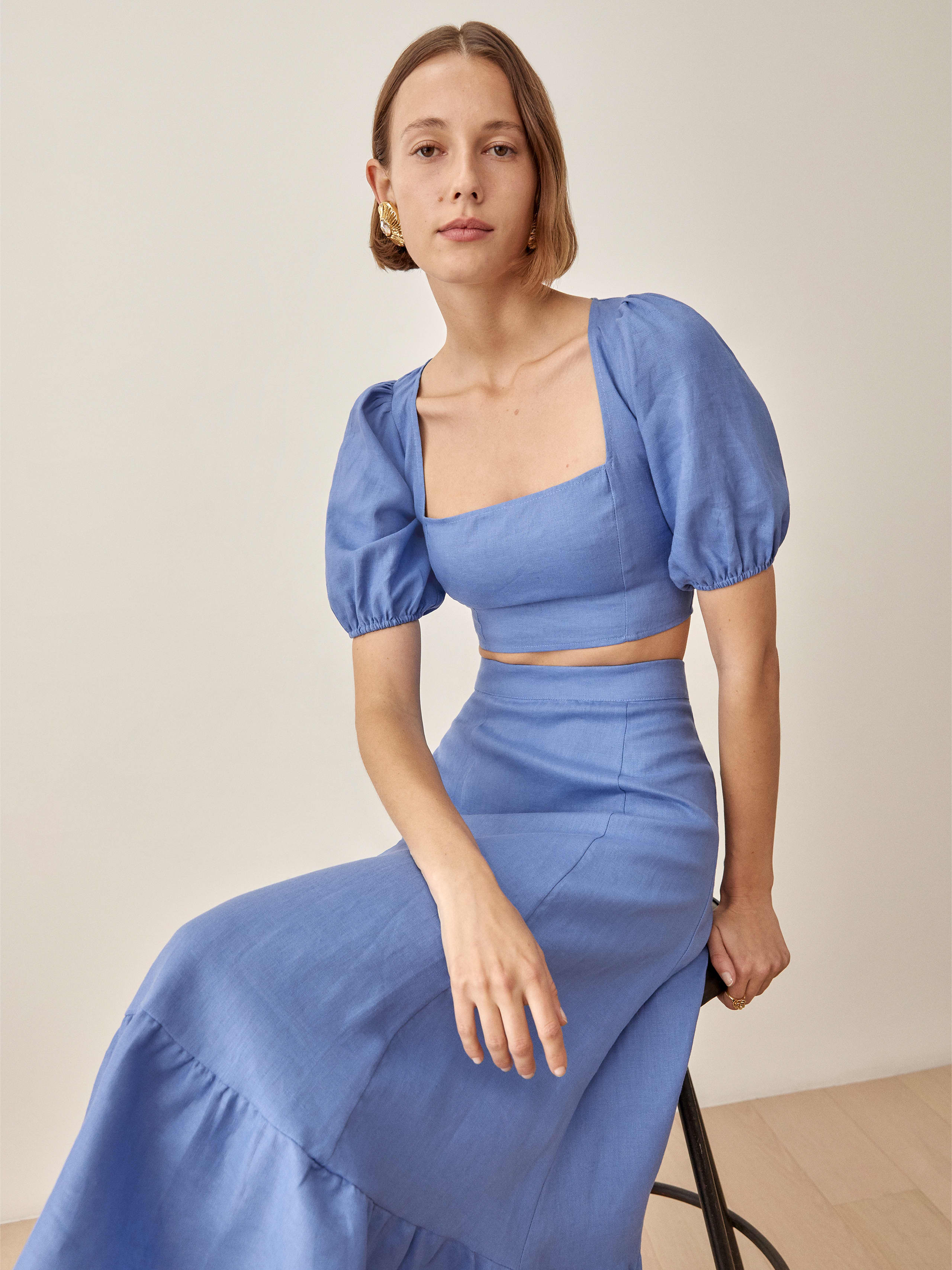 Dusk Yucca Linen Two Piece