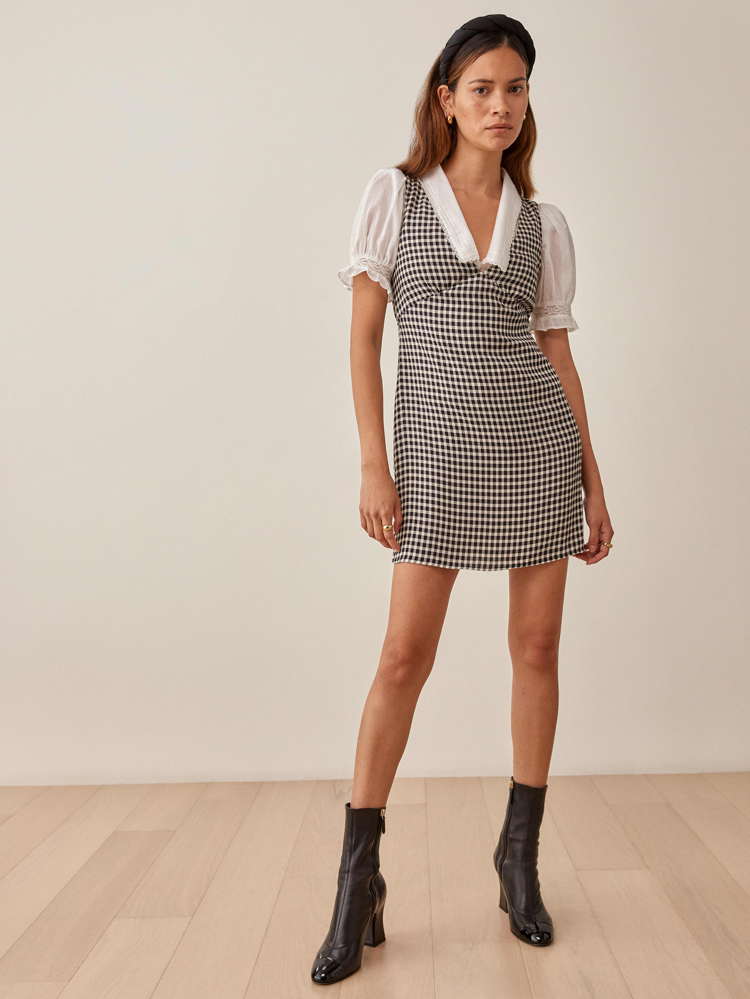 April Check Zina Dress