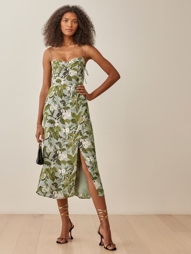 reformation roxanna dress