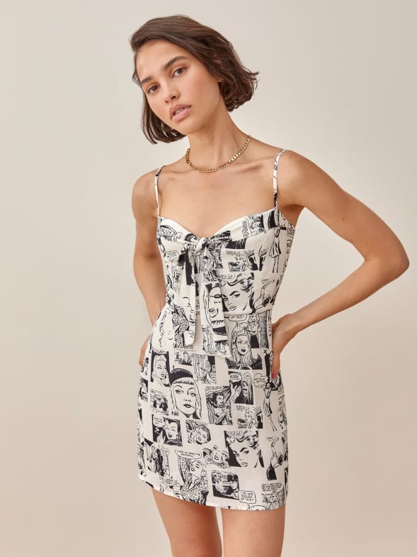 Reformation newspaper dress clearance