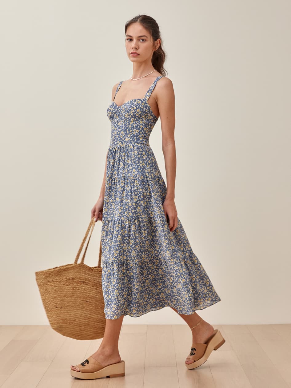 Aviva Dress - Tank Straps Midi
