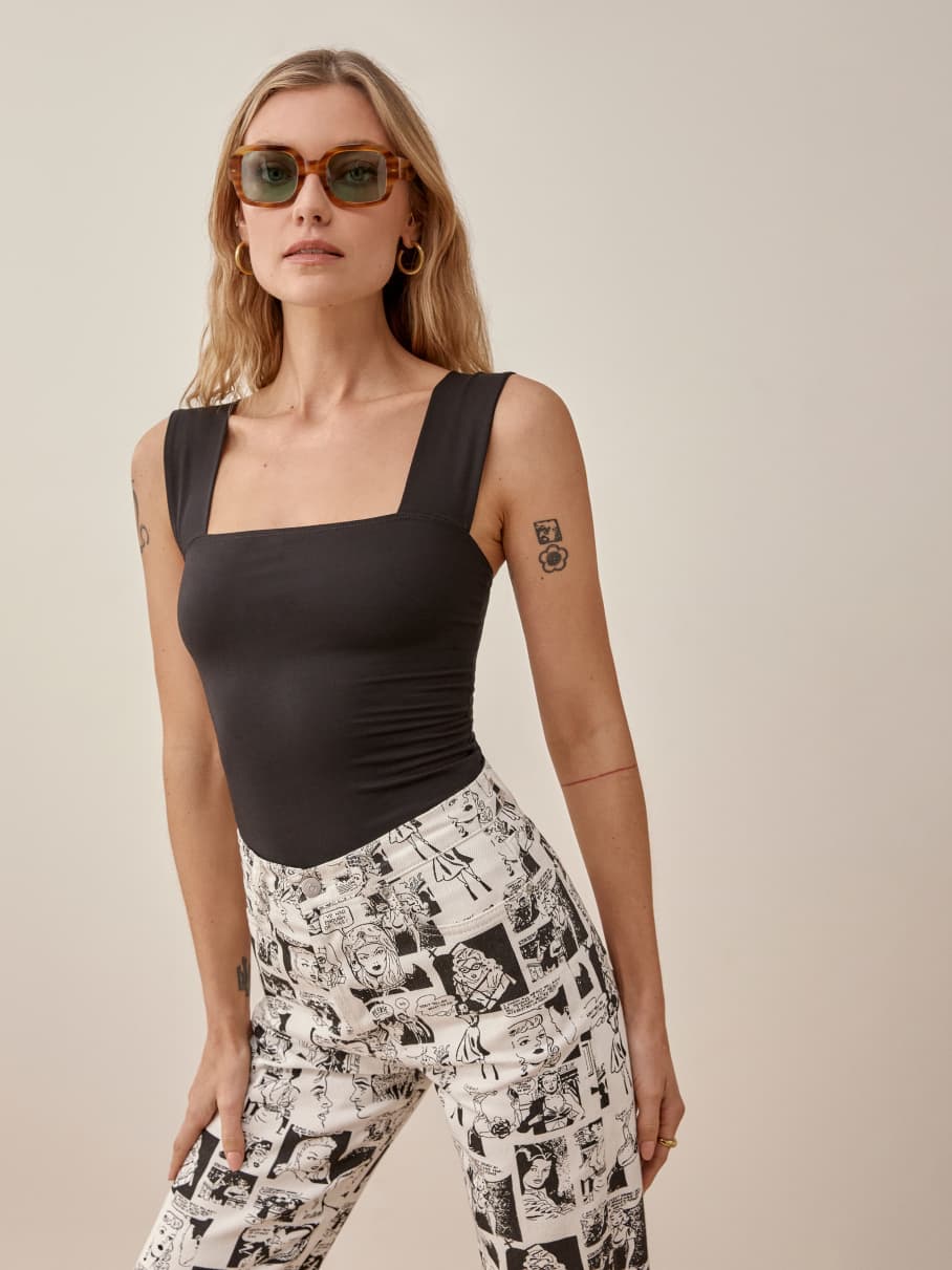 knit top with straps