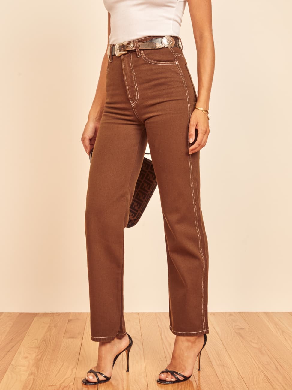 Cowboy High Rise Straight Jeans