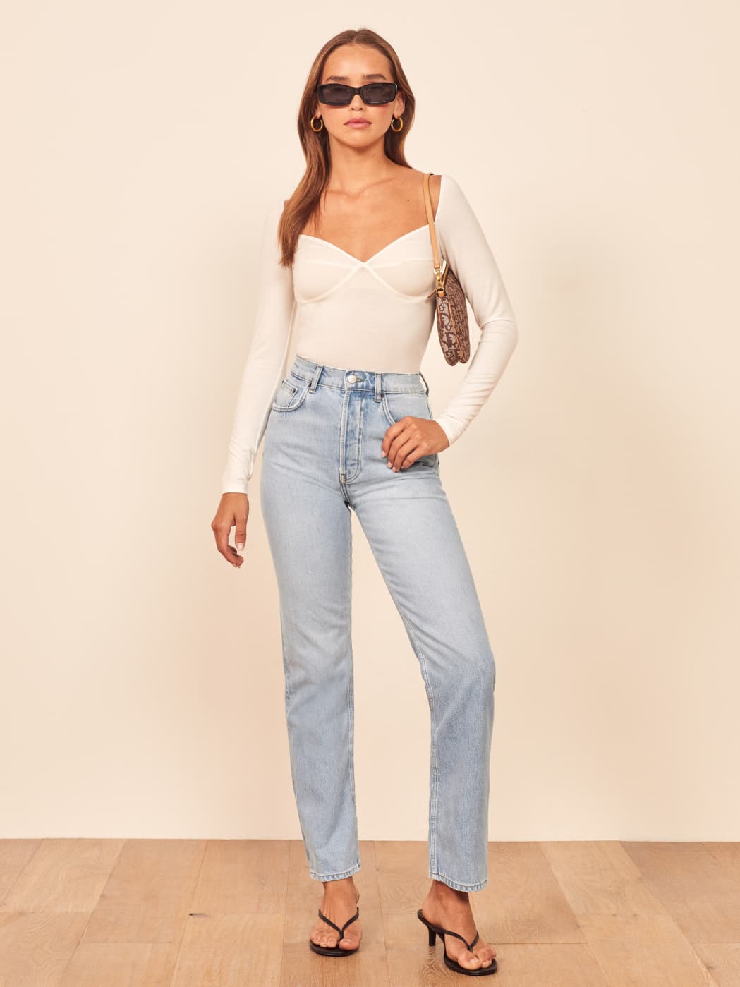 Reformation high waisted jeans clearance